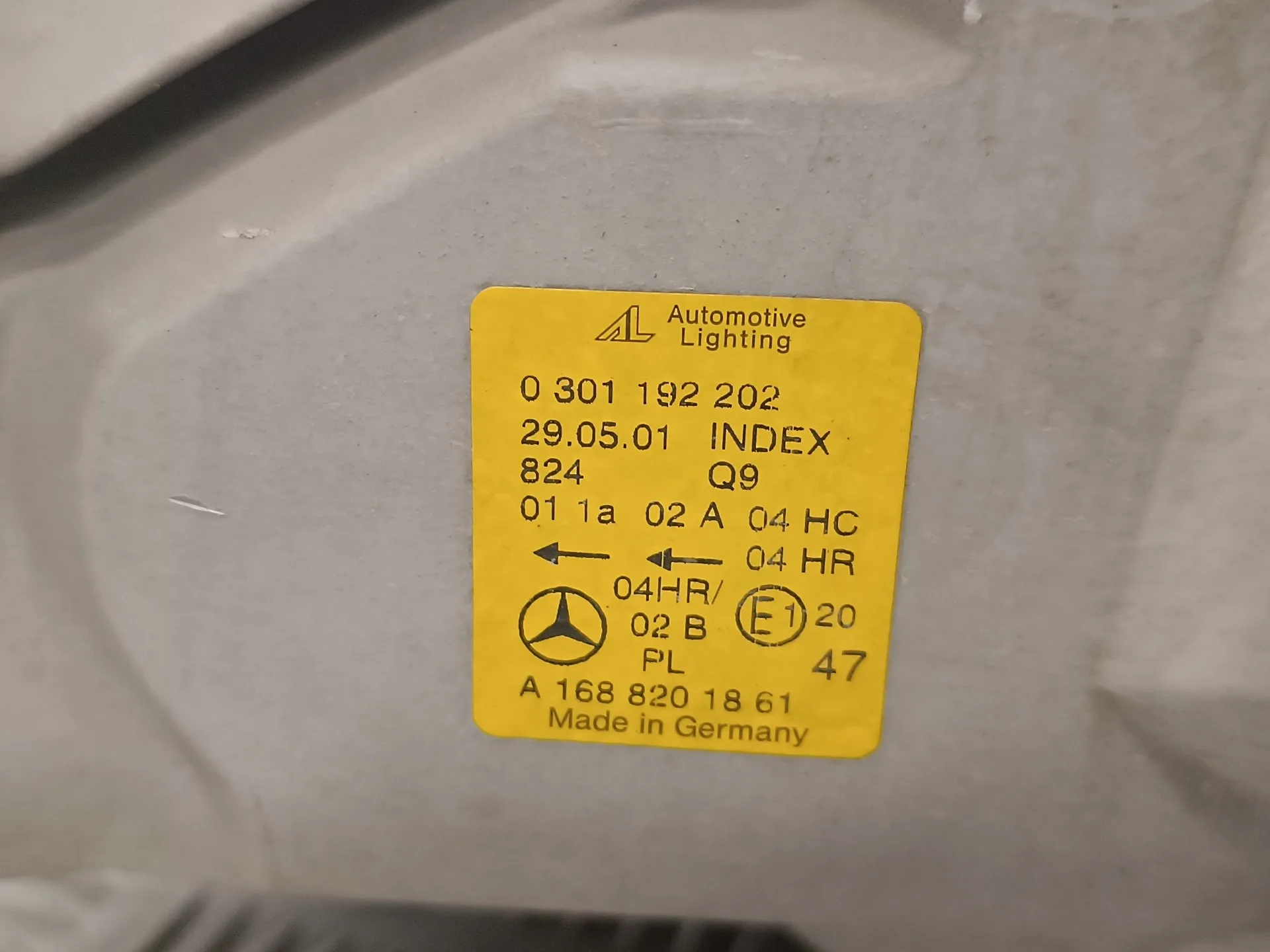 Faro Derecho para Mercedes-Benz Clase A (W168)