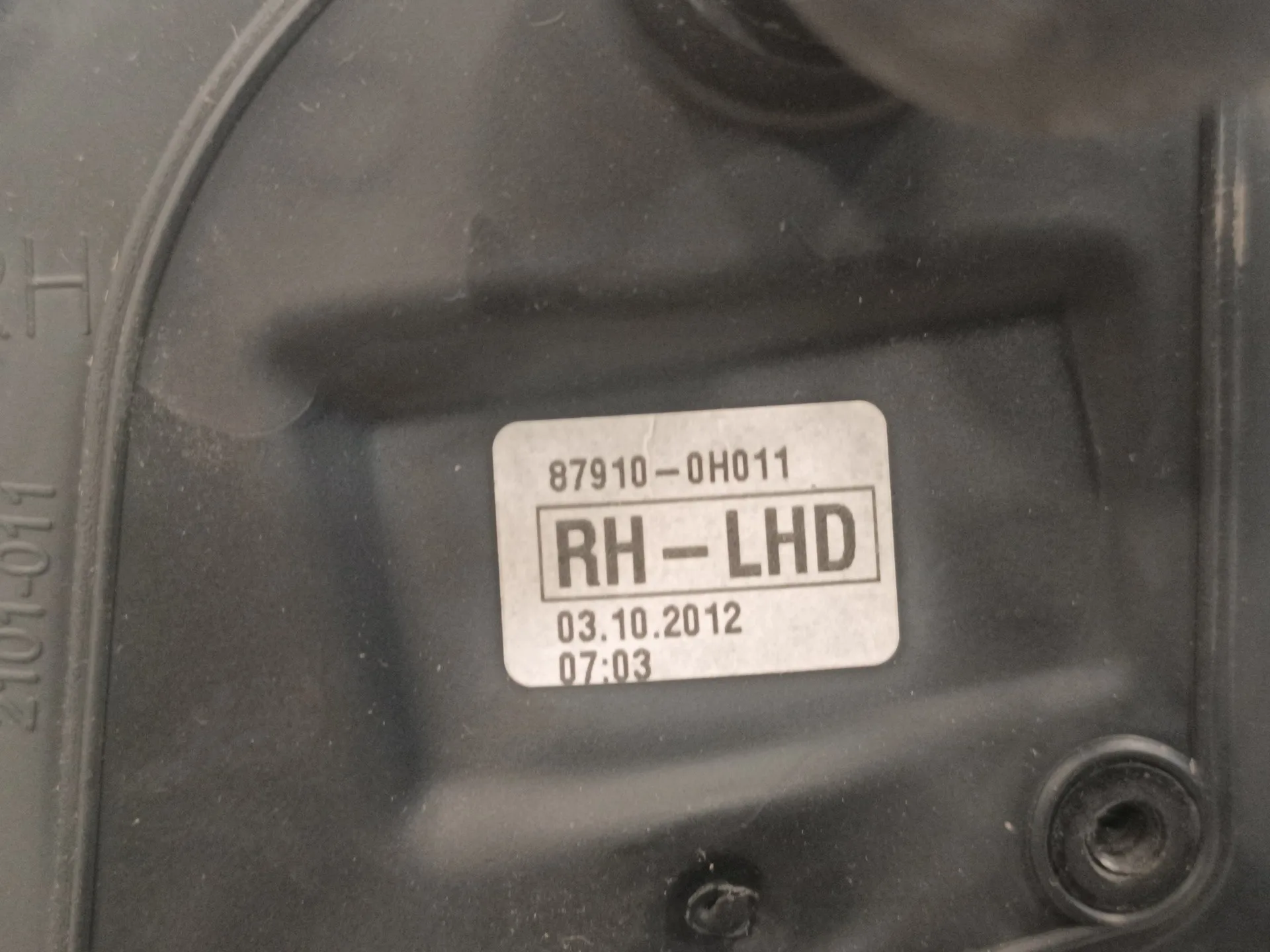 Retrovisor Derecho para Toyota Aygo (Kgb/Wnb)