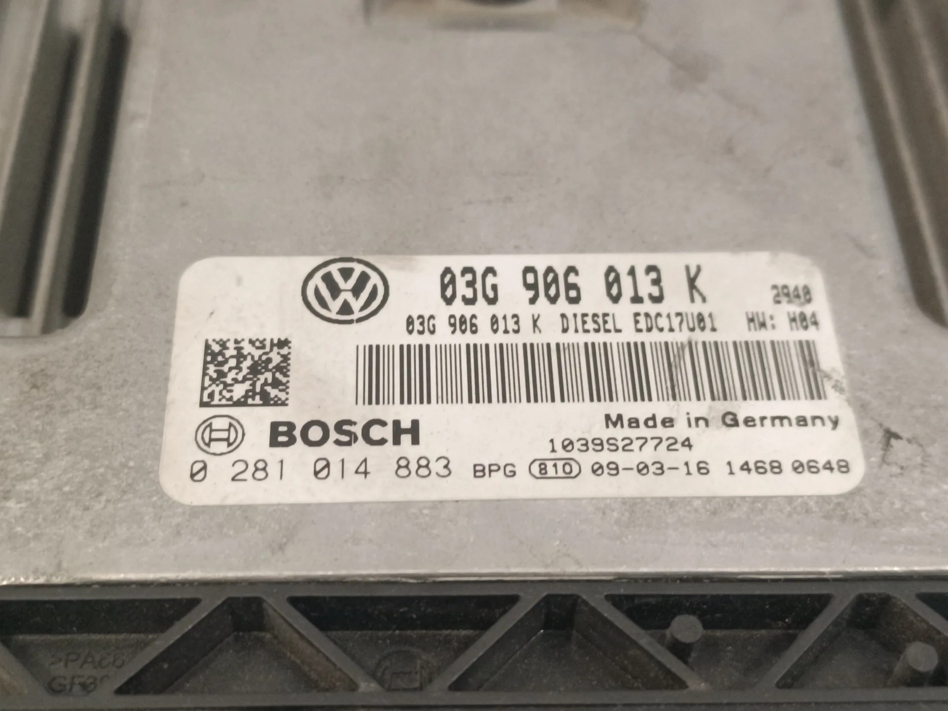 Centralita Motor Uce para Seat Ibiza Sc (6J1)