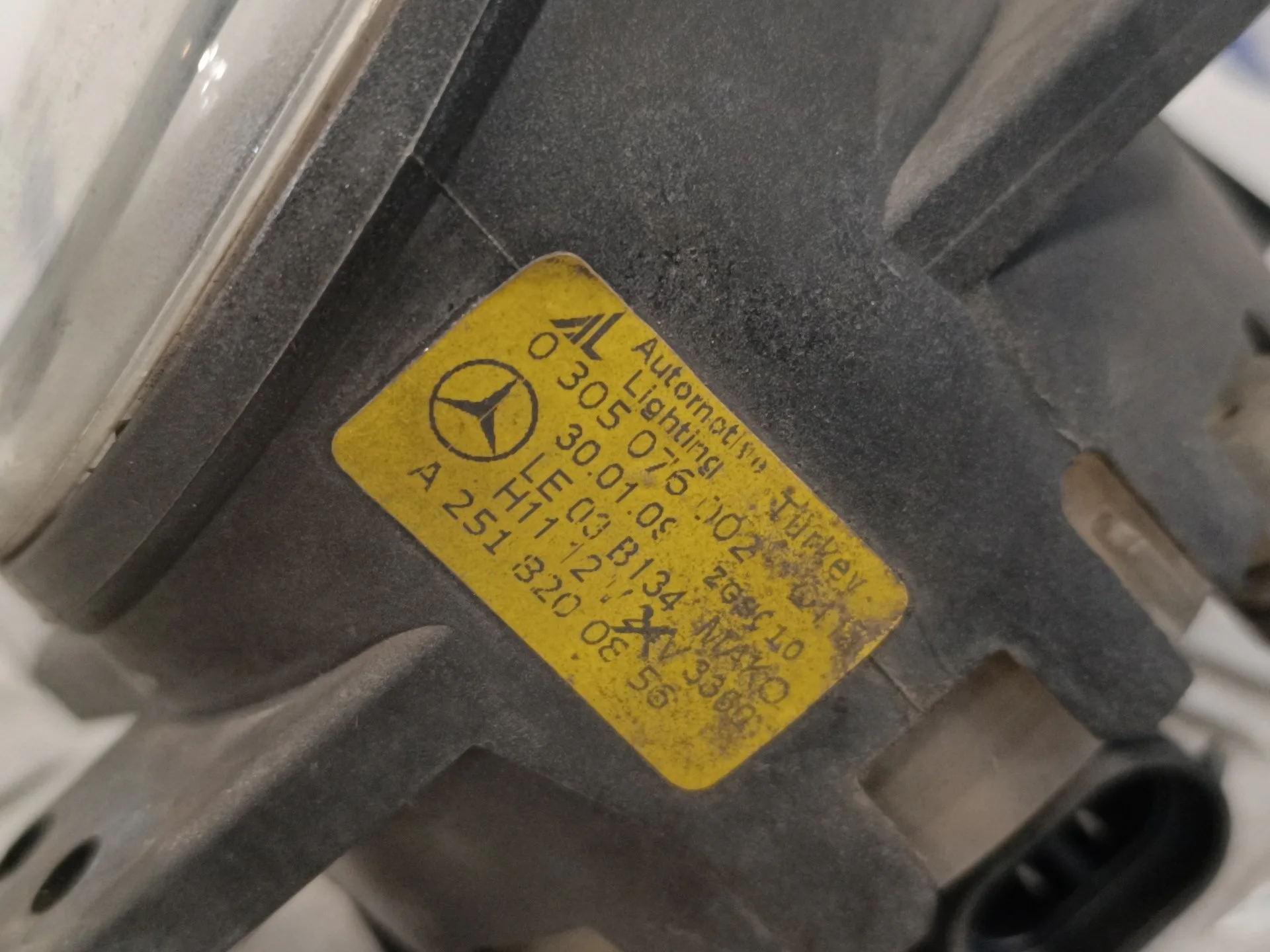 Faro Antiniebla Derecho para Mercedes-Benz Clase A (W169)