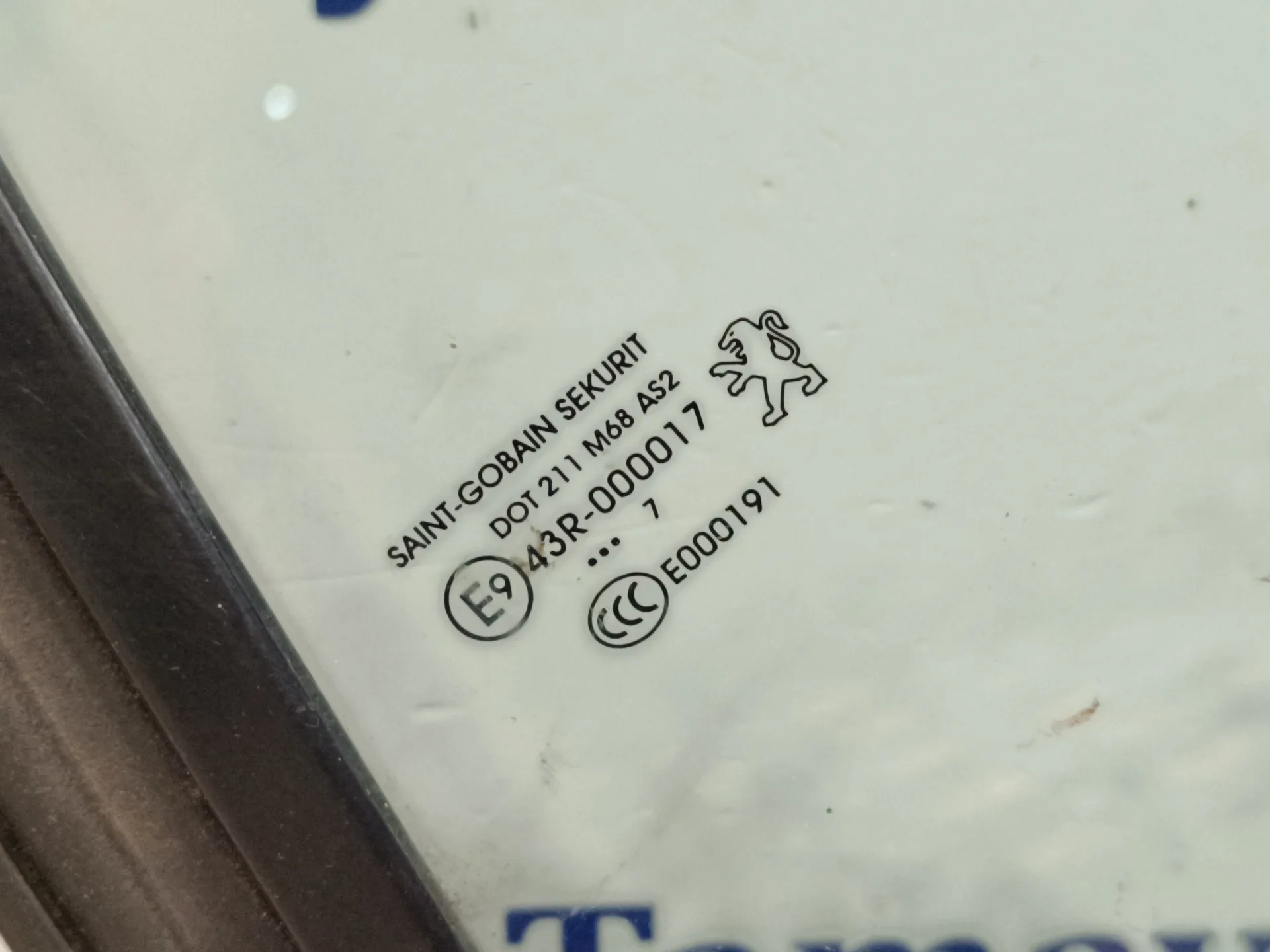 Luna Custodia Trasera Izquierda para Peugeot 207 Cc