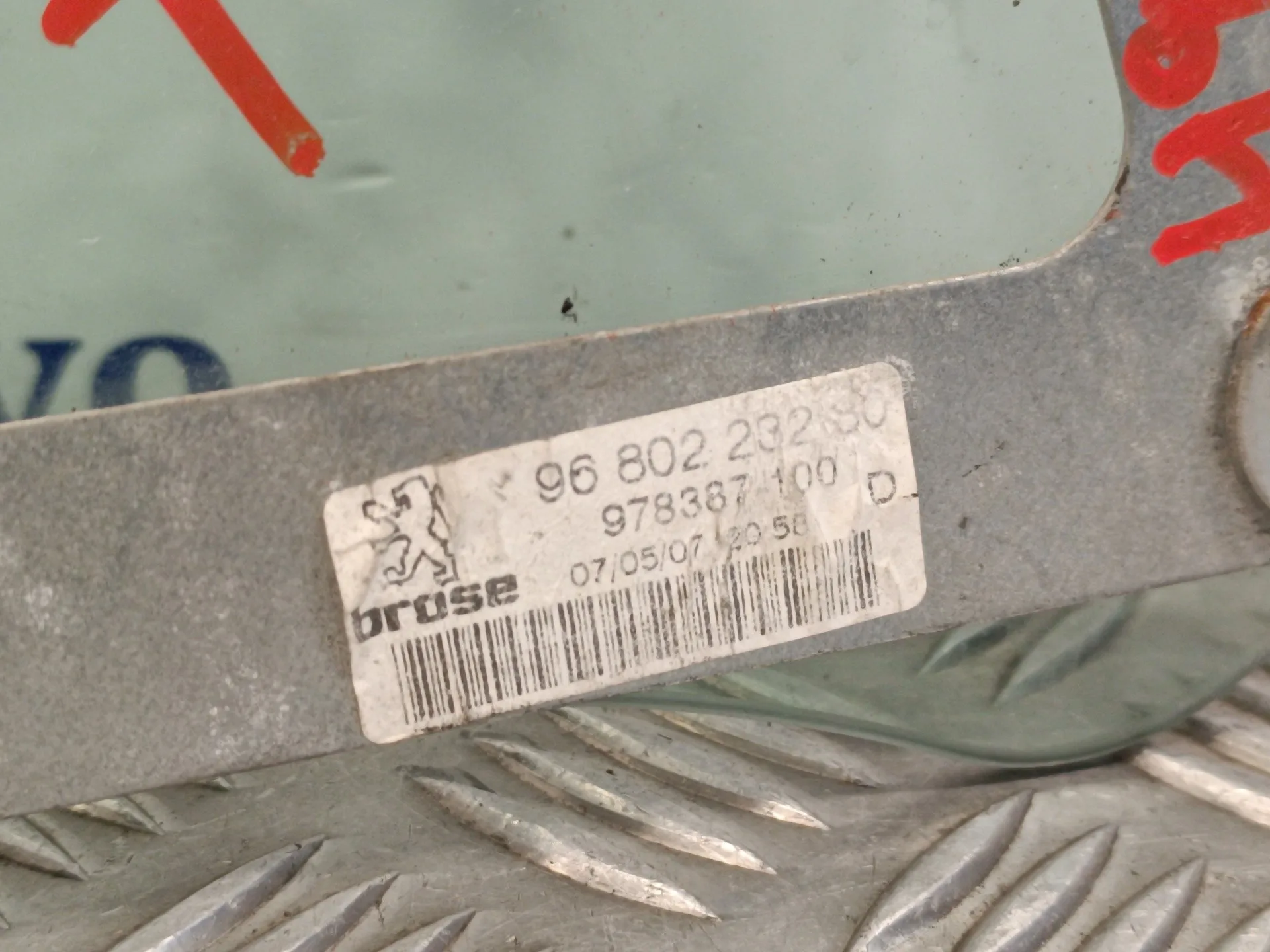 Luna Custodia Trasera Izquierda para Peugeot 207 Cc