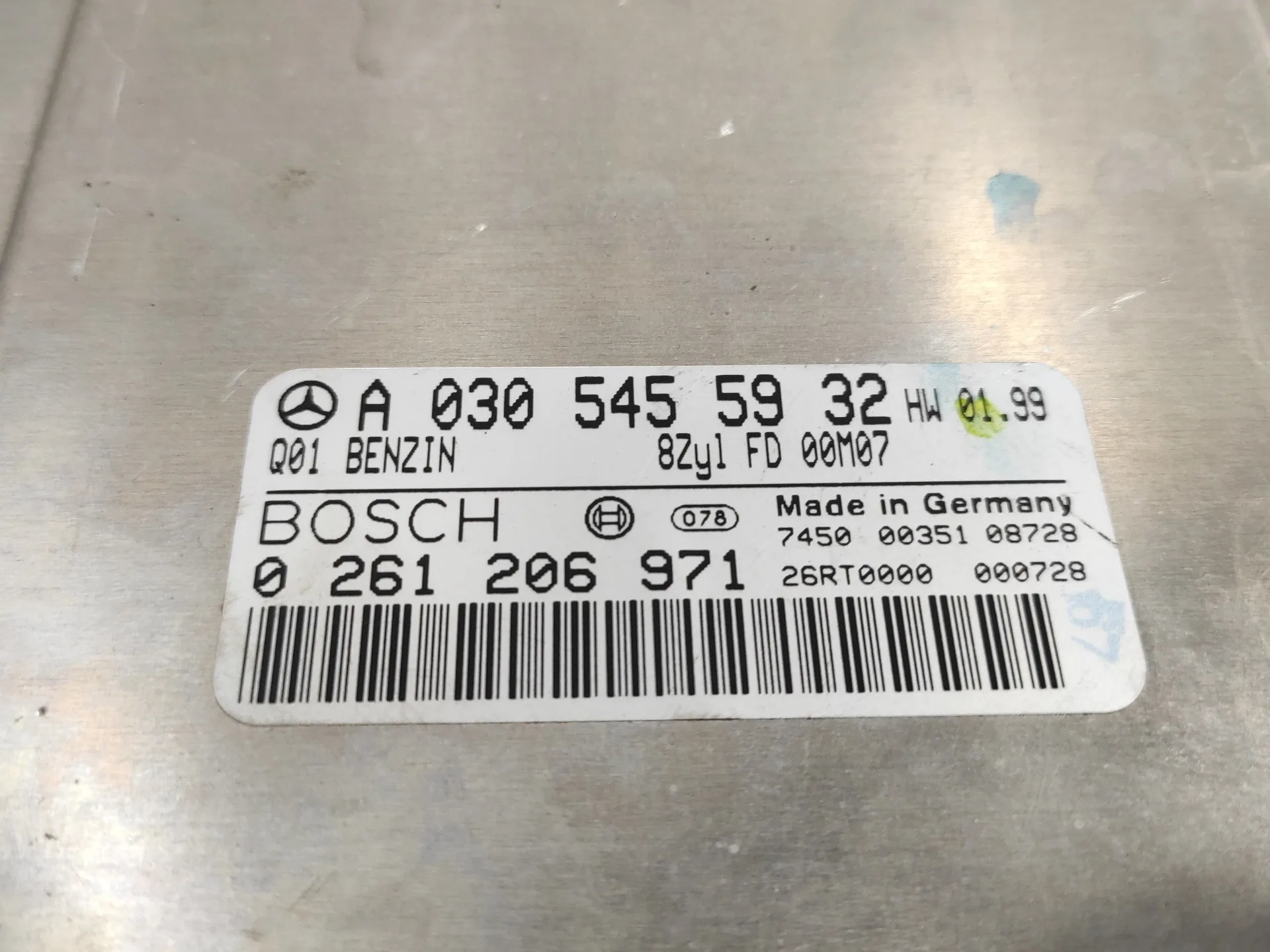 Centralita Motor Uce para Mercedes-Benz Clase S (W220) Berlina