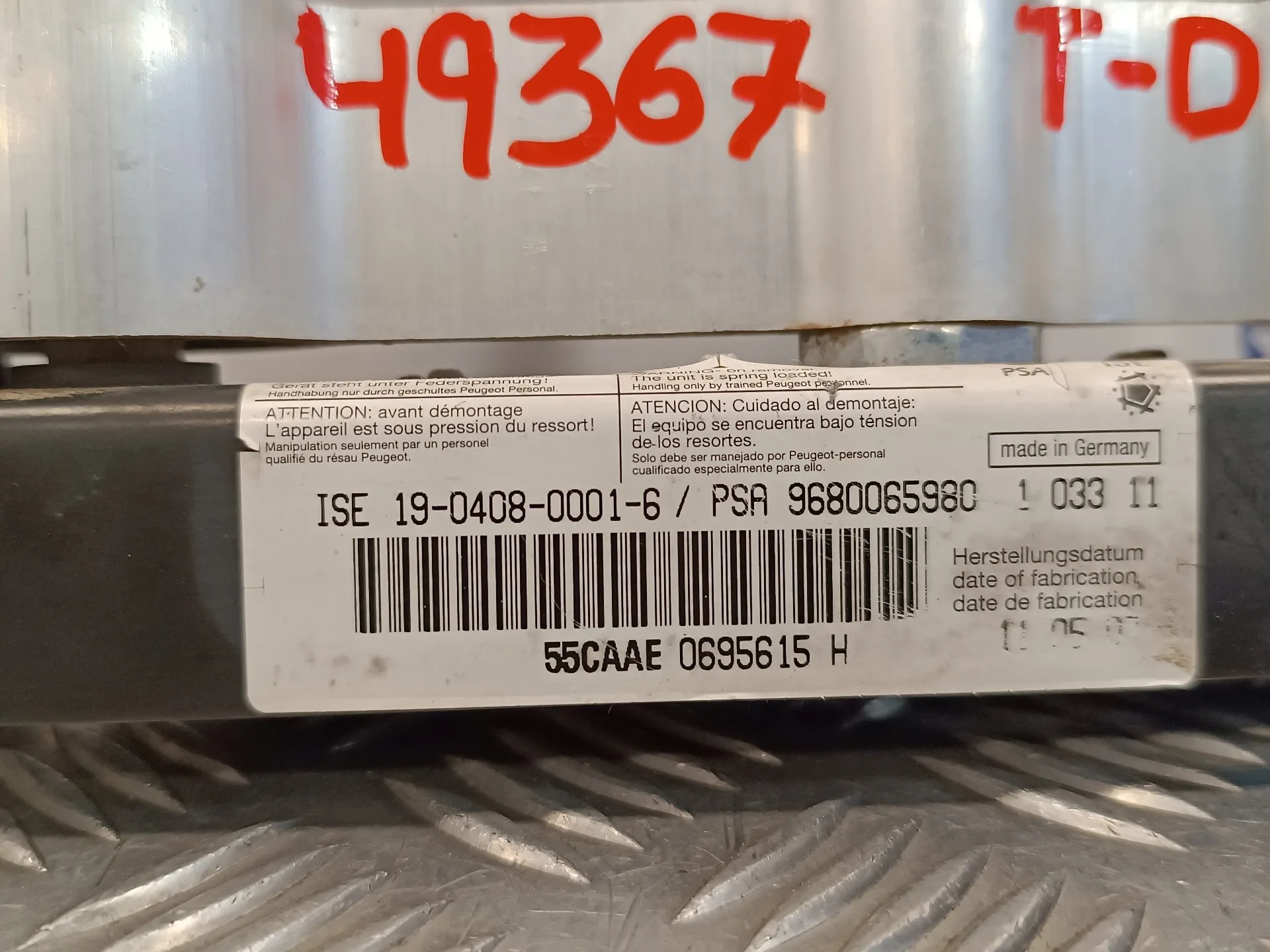 Barra Antivuelco para Peugeot 207 Cc