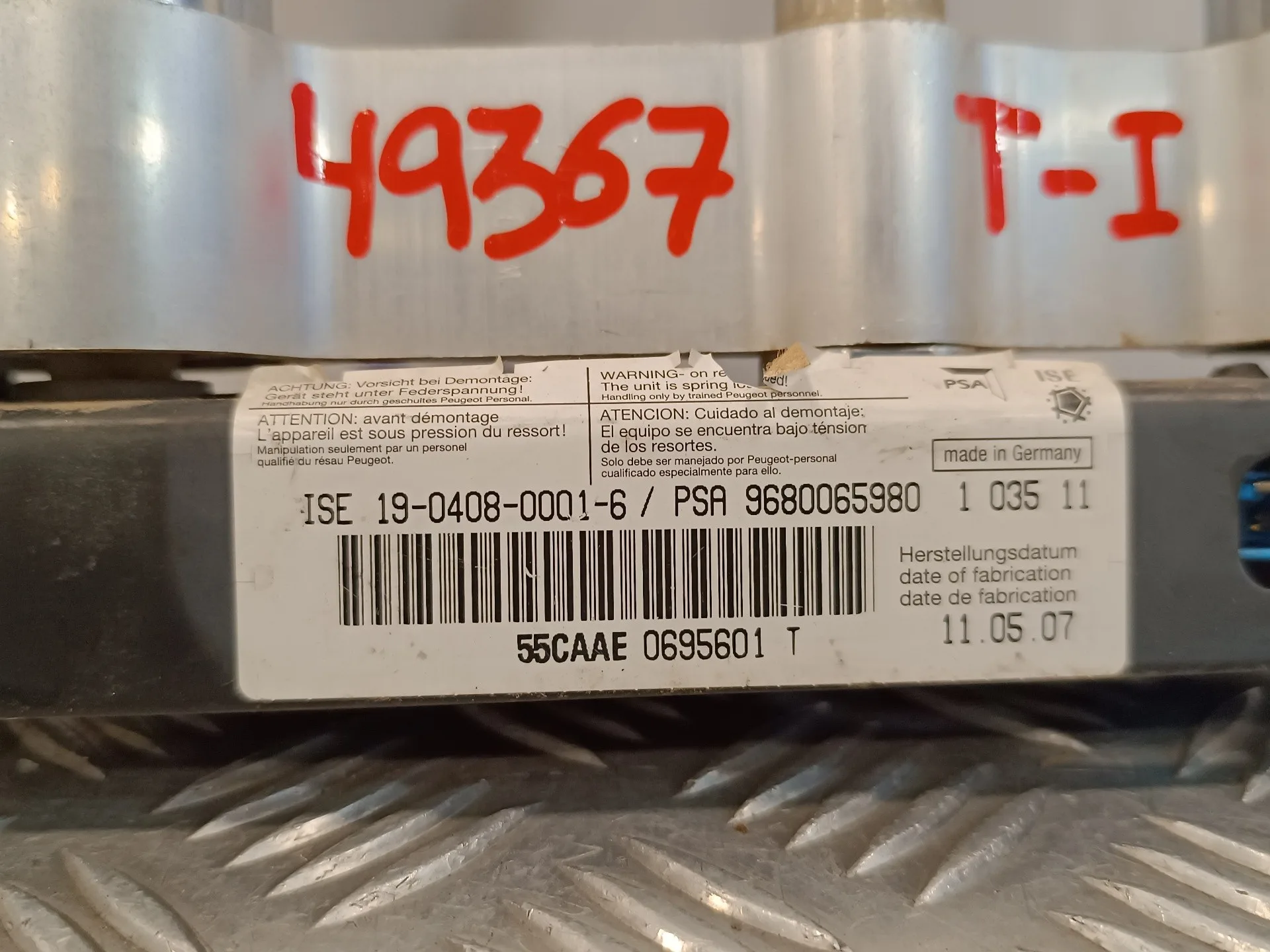 Barra Antivuelco para Peugeot 207 Cc