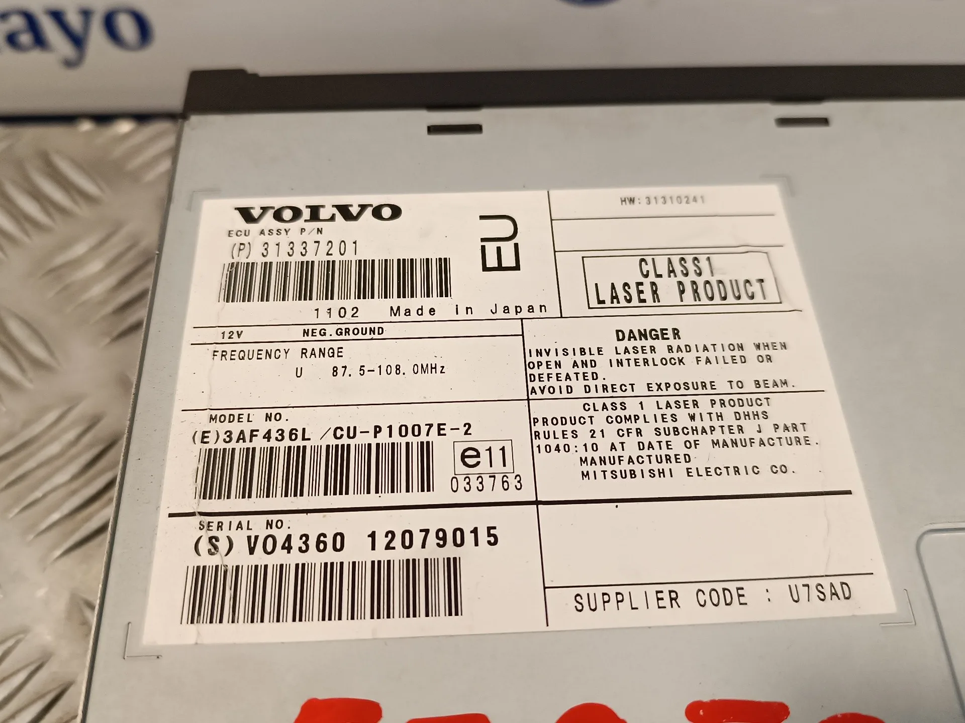 Sistema Navegacion Gps para Volvo S40 Berlina