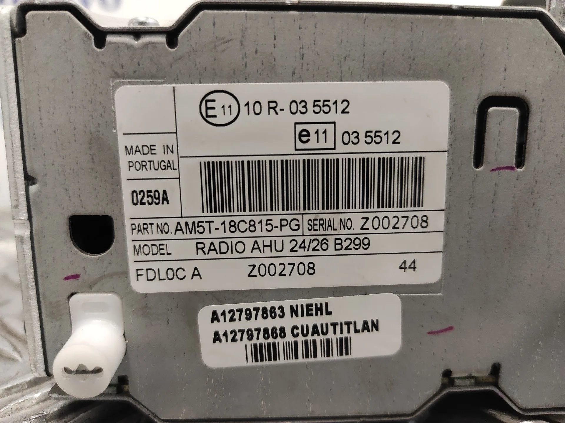 Sistema Audio / Radio Cd para Ford Fiesta (Ccn)