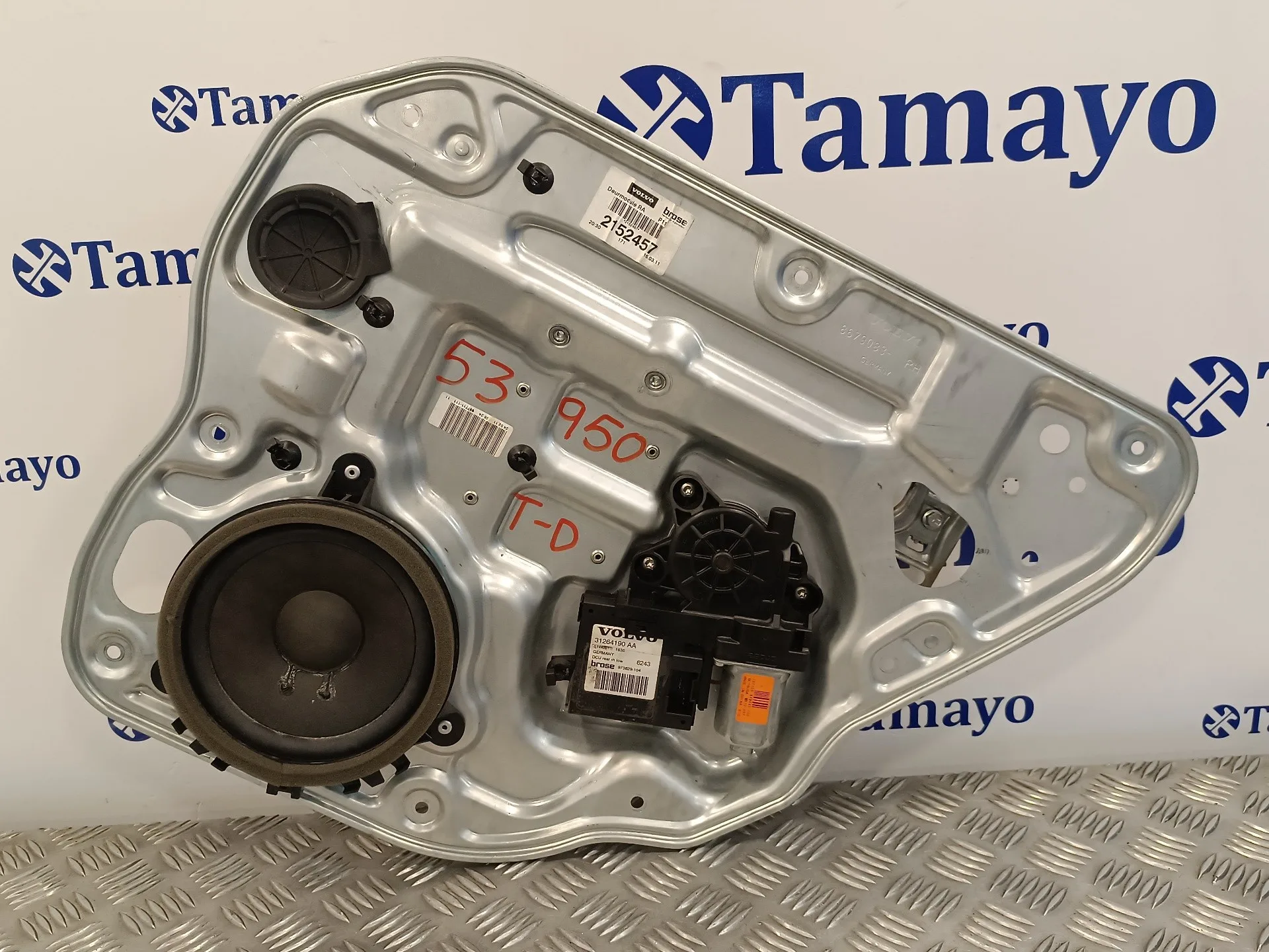 Elevalunas Trasero Derecho para Volvo S40 Berlina