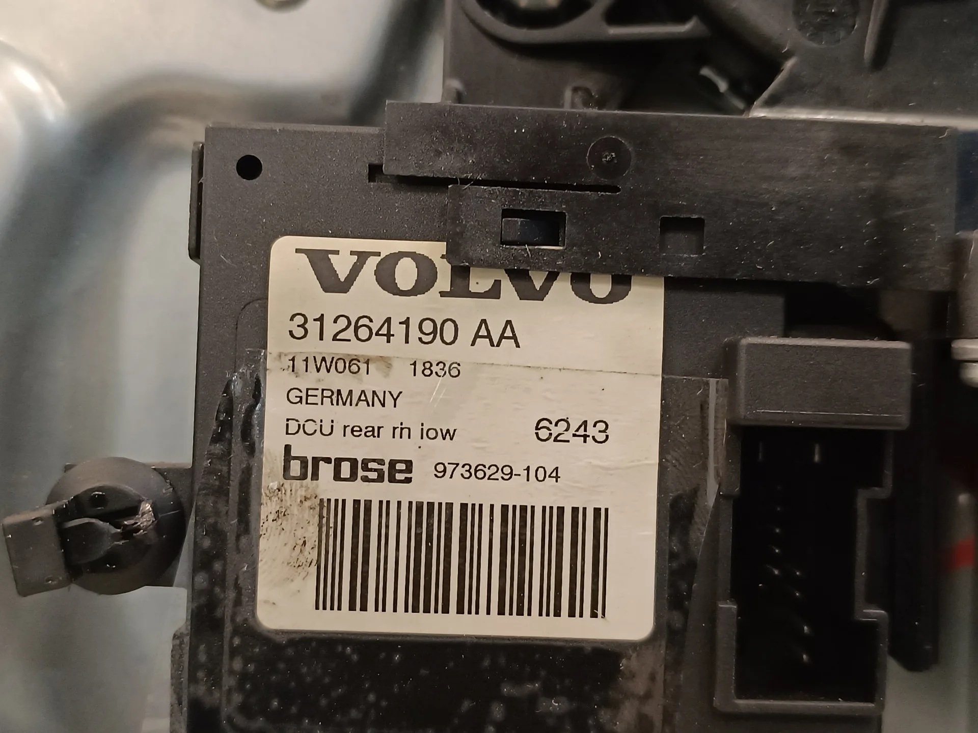 Elevalunas Trasero Derecho para Volvo S40 Berlina