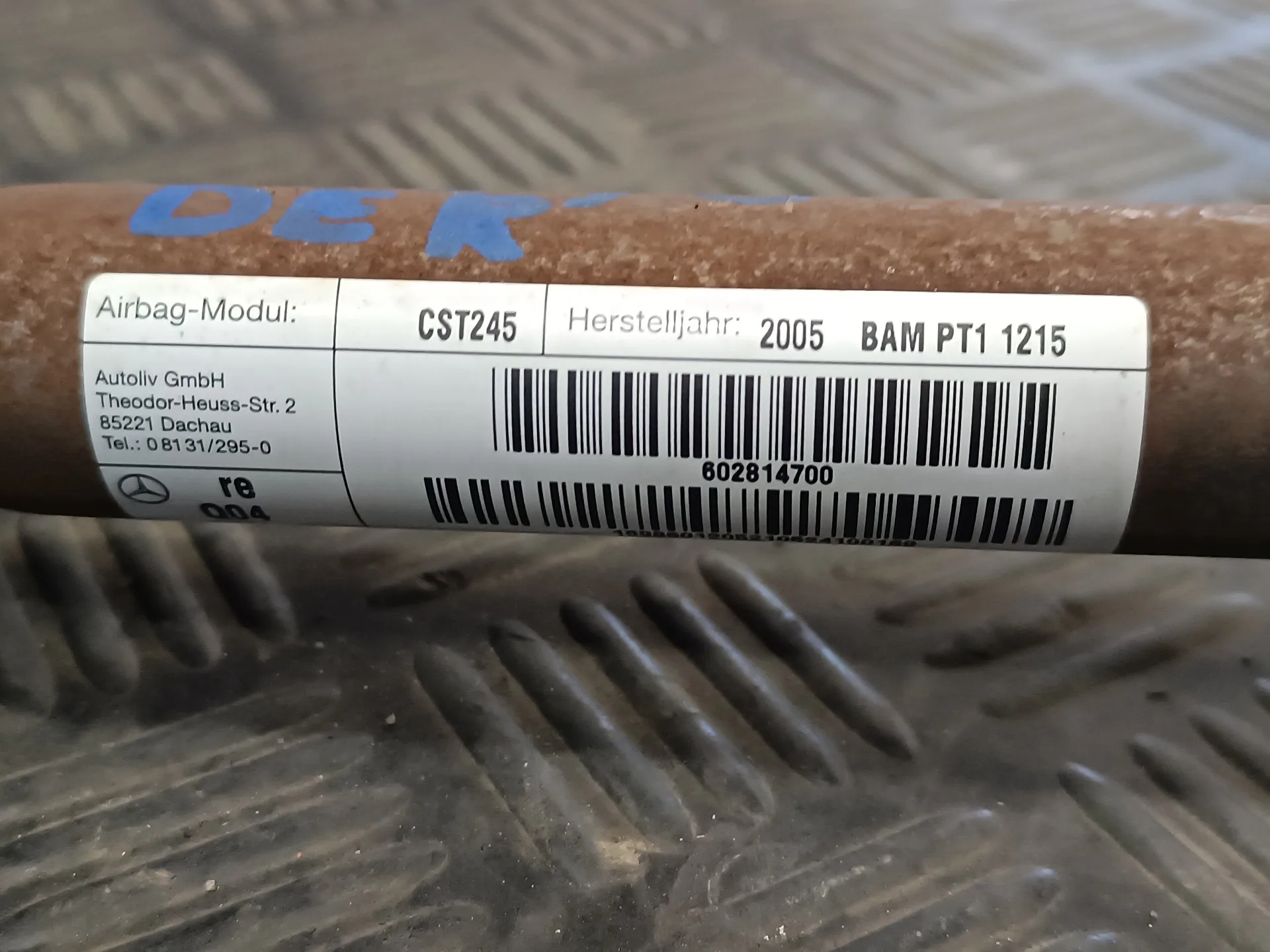 Airbag Cortina Delantero Derecho para Mercedes-Benz Clase B (W245)