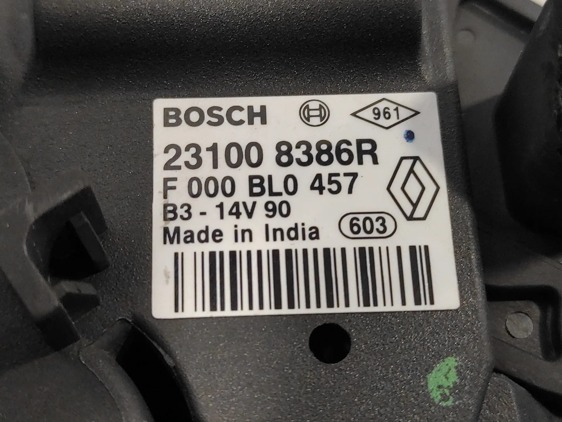 Alternador para Dacia Sandero