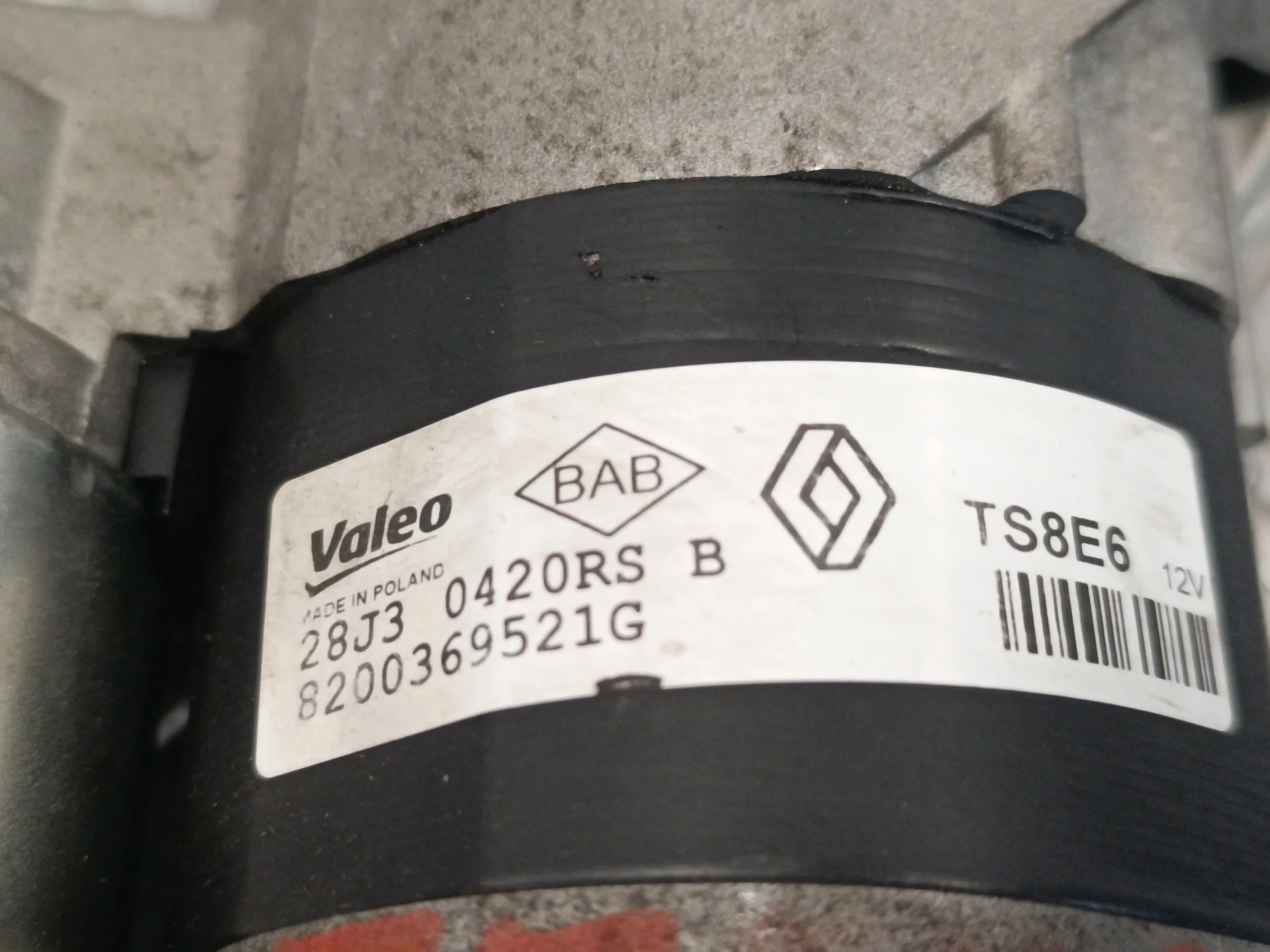 Motor Arranque para Dacia Sandero