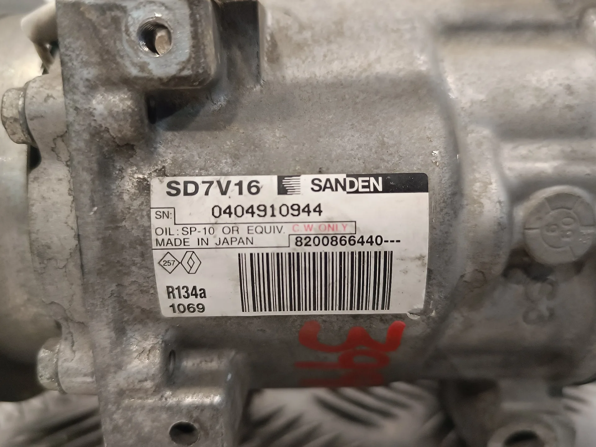 Compresor Aire Acondicionado para Dacia Logan Mcv