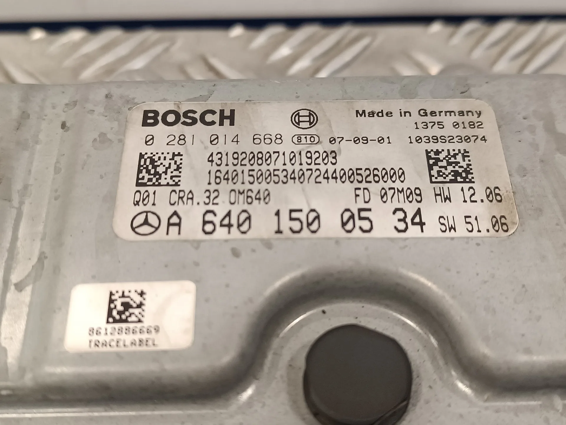 Centralita Motor Uce para Mercedes-Benz Clase A (W169)
