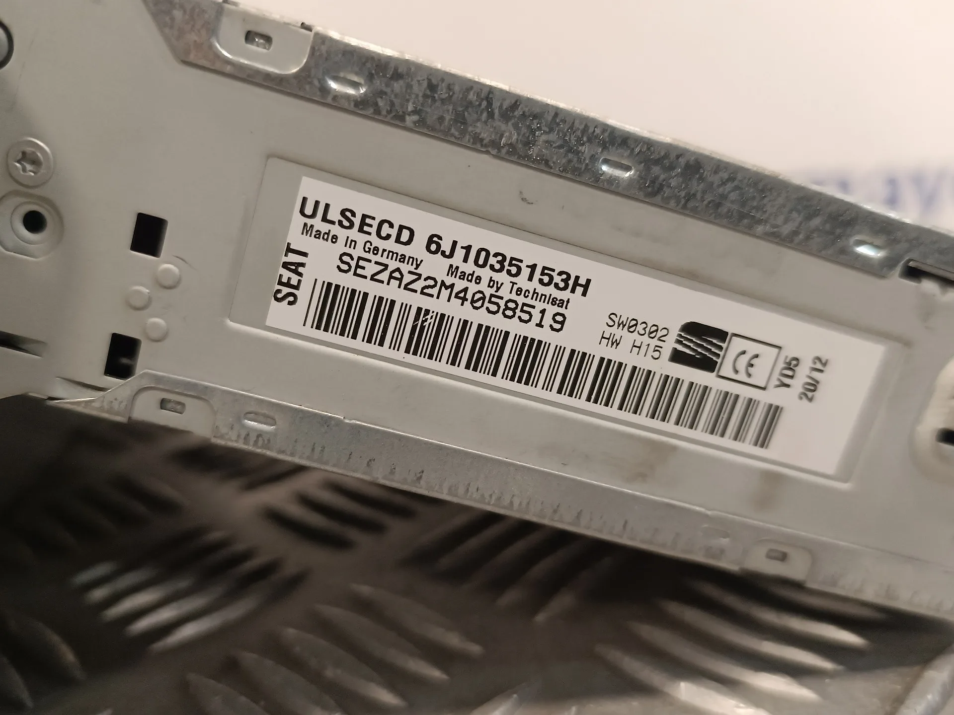 Sistema Audio / Radio Cd para Seat Ibiza St (6J8)