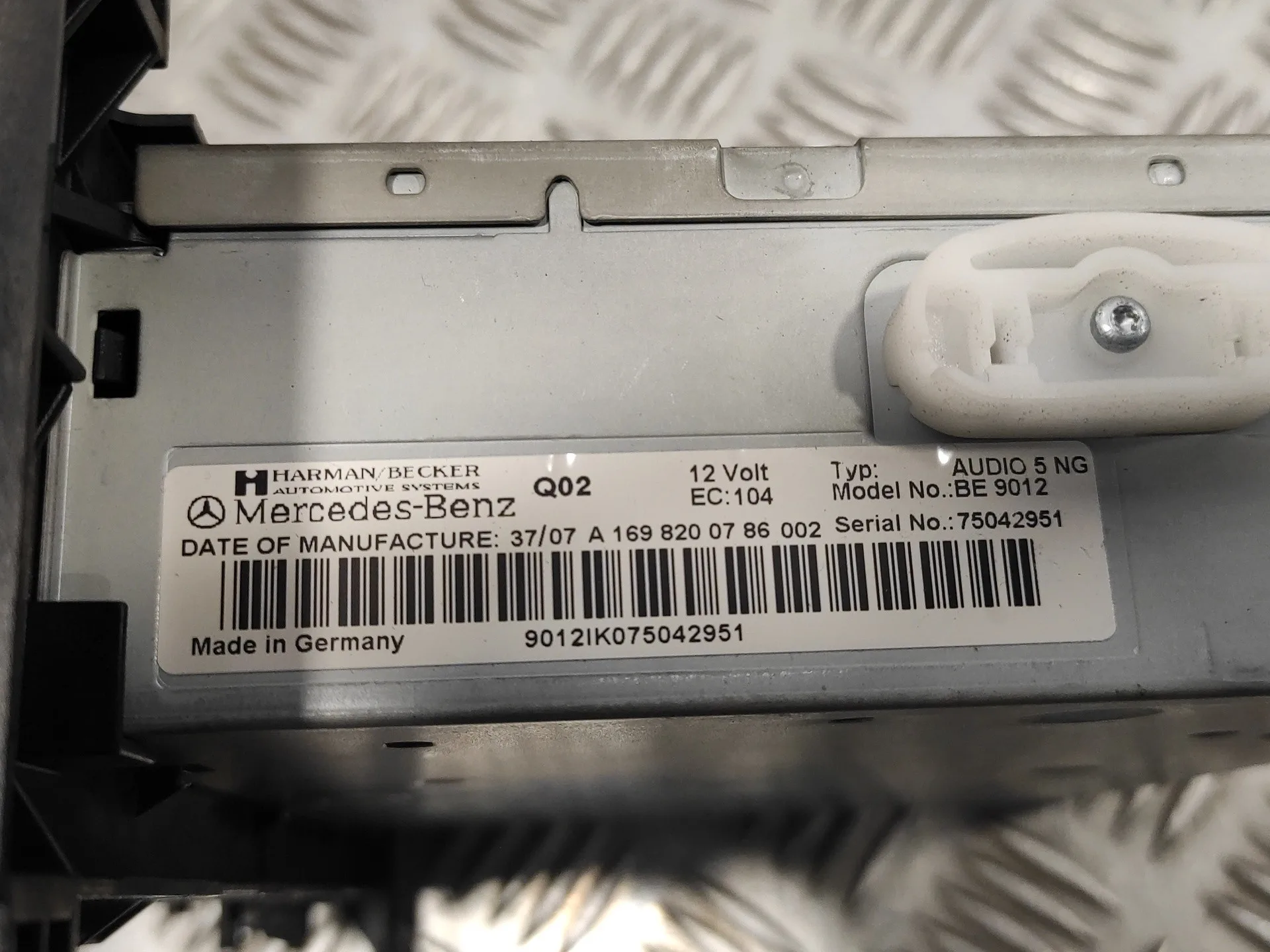 Sistema Audio / Radio Cd para Mercedes-Benz Clase A (W169)