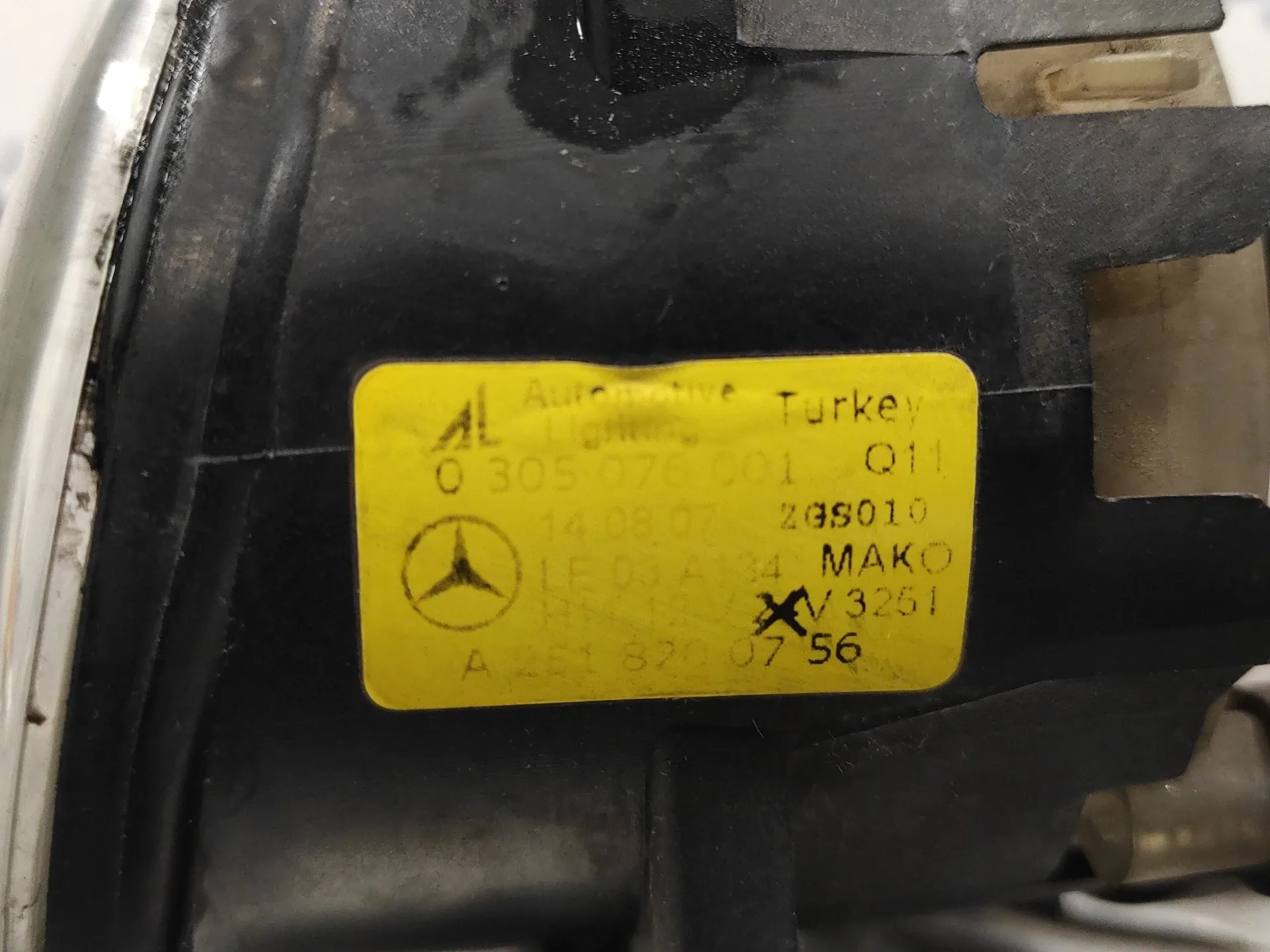 Faro Antiniebla Izquierdo para Mercedes-Benz Clase A (W169)