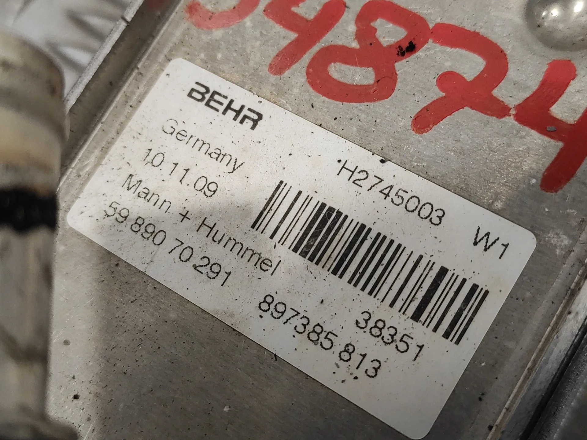 Enfriador Aceite Motor para Opel Astra J Lim.