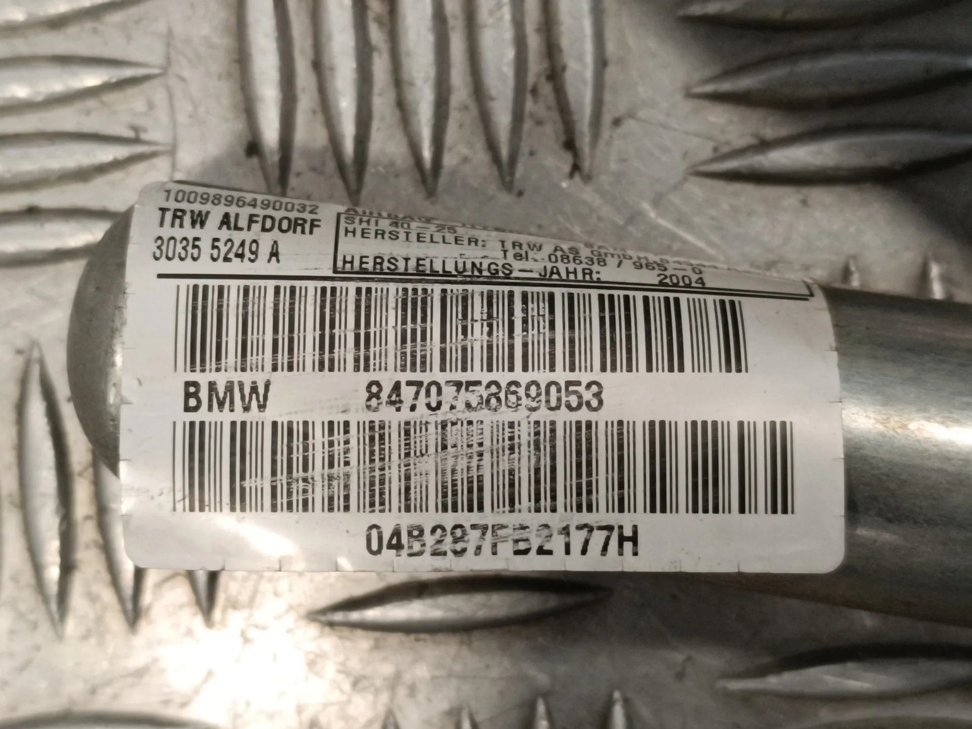 Airbag Cortina Delantero Izquierdo para Bmw Serie 1 Berlina (E81/E87)