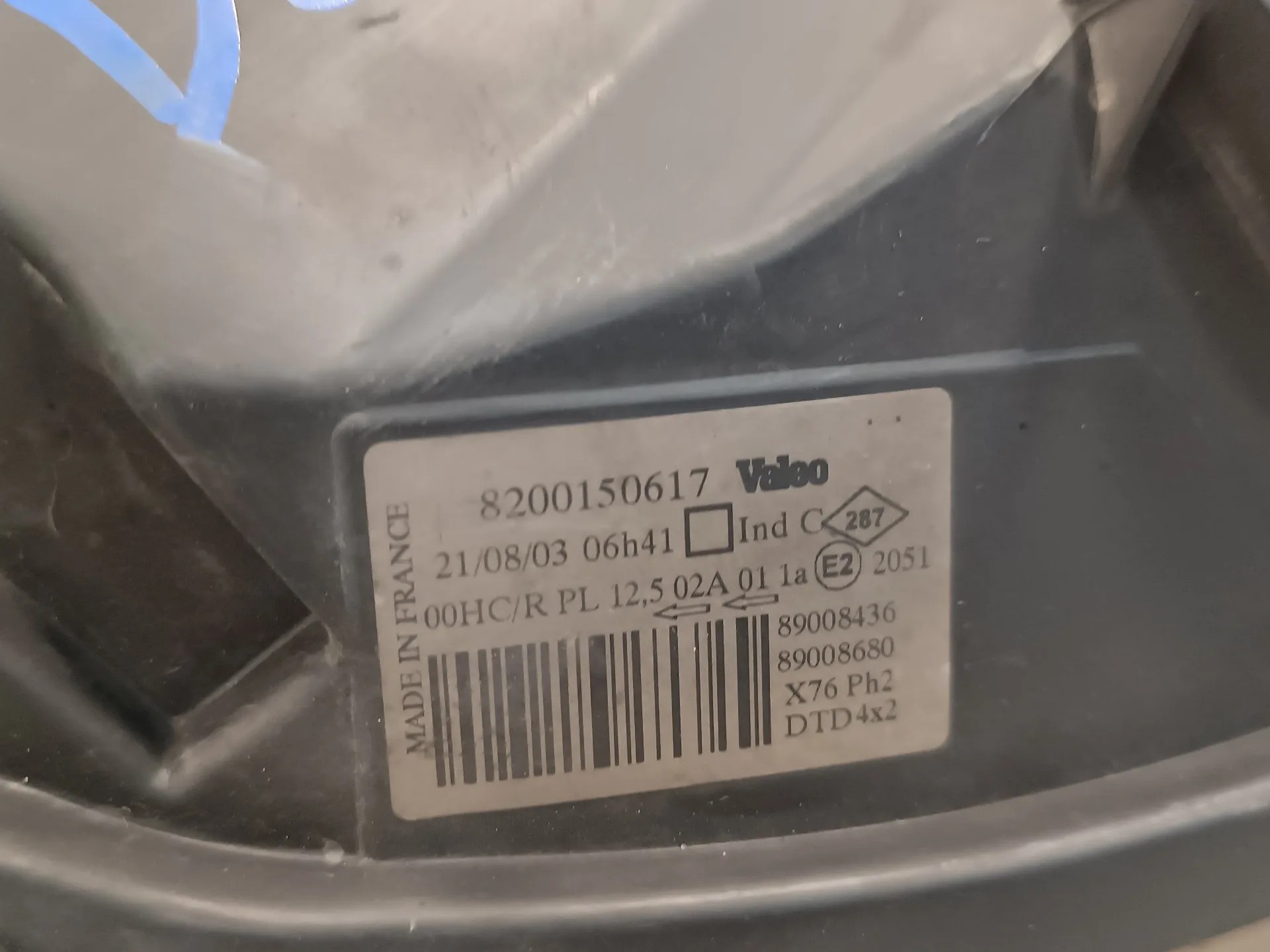 Faro Derecho para Renault Kangoo (F/Kc0)