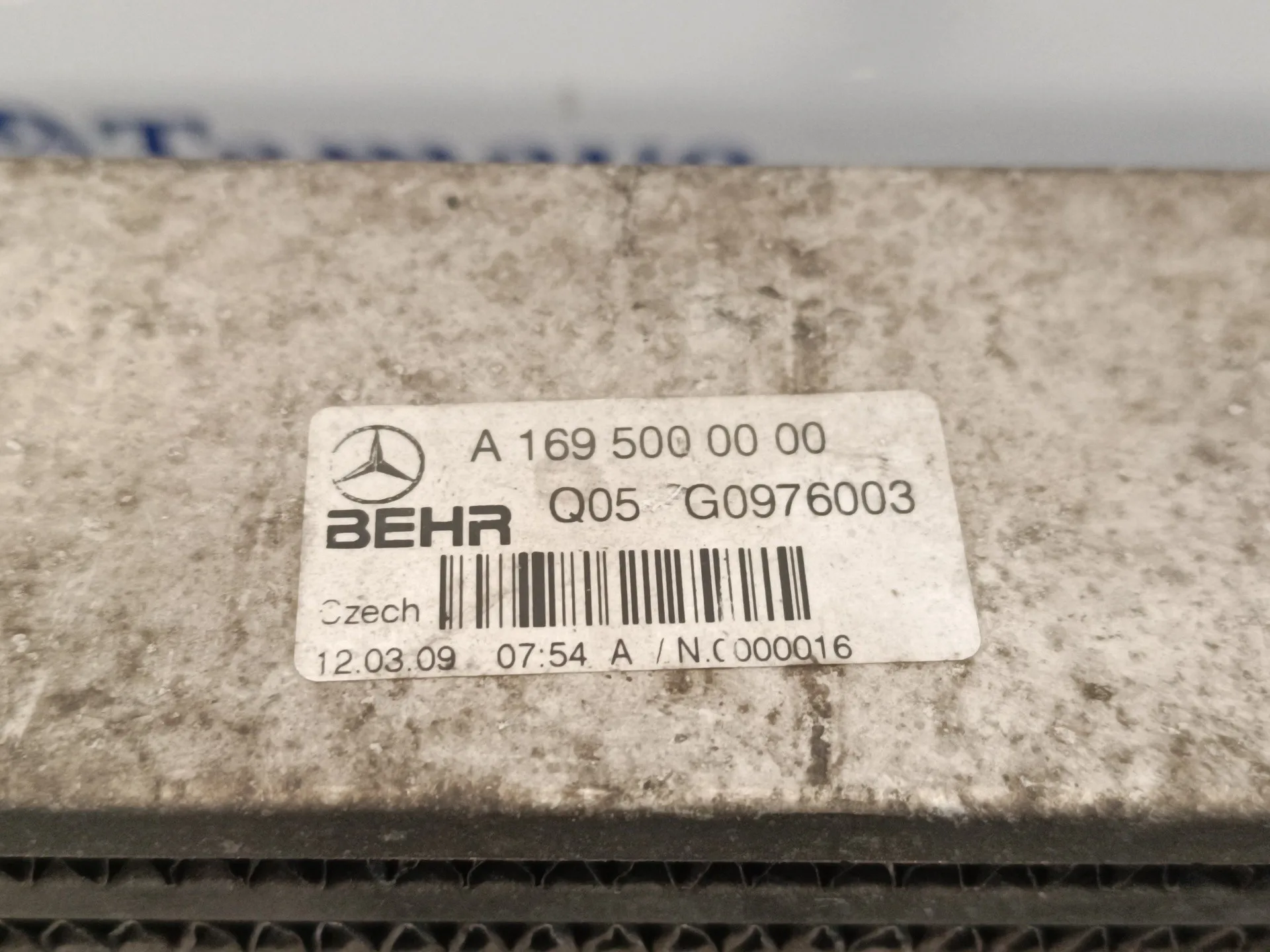 Intercooler para Mercedes-Benz Clase A (W169)