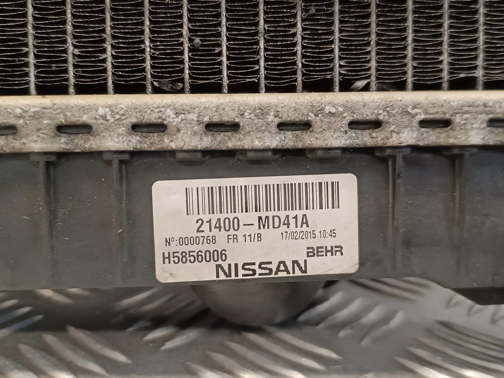 Radiador Agua para Nissan Nt400 Cabstar (01/20214->)