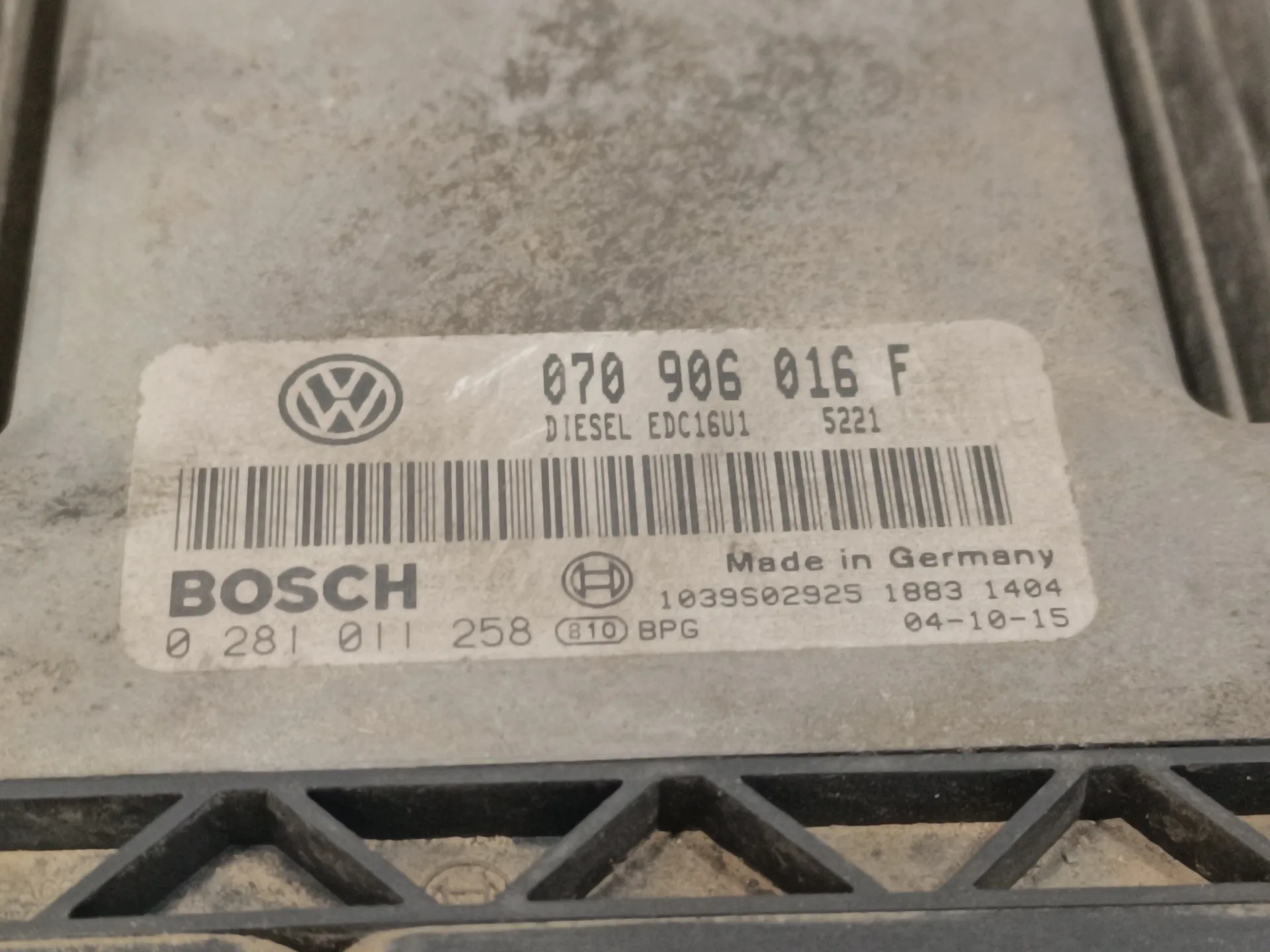 Centralita Motor Uce para Volkswagen Touareg (7La)