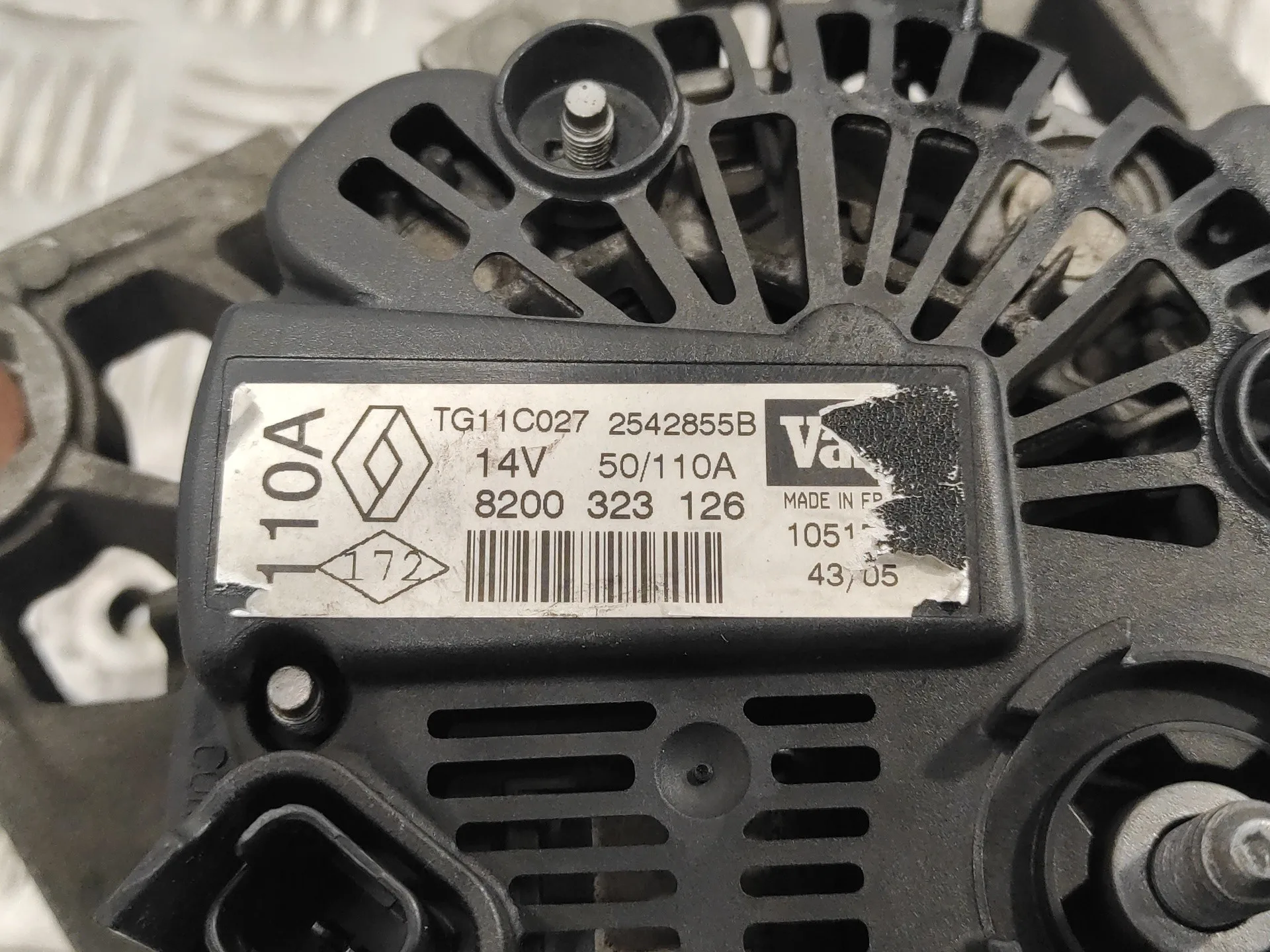 Alternador para Renault Megane Ii Berlina 5P