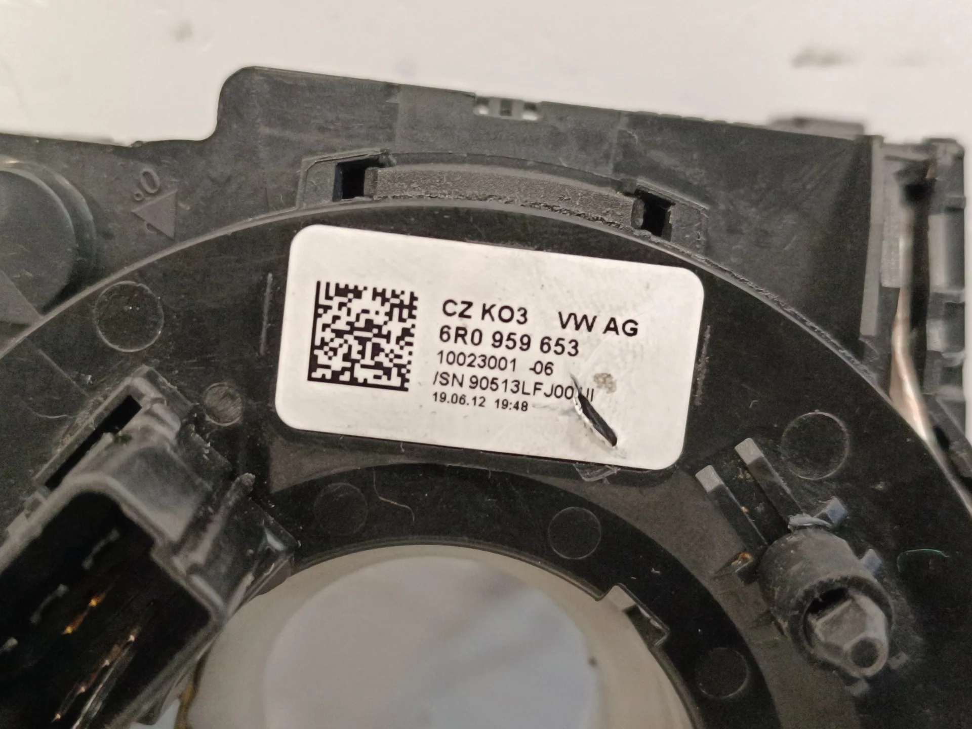 Anillo Airbag para Skoda Fabia (5J2 )
