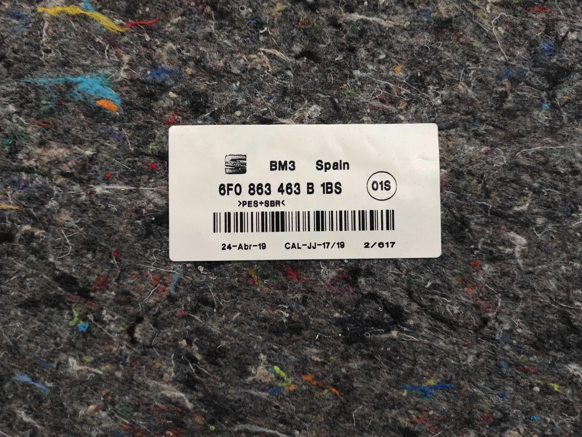 Tapizado Maletero para Seat Ibiza (Kj1)