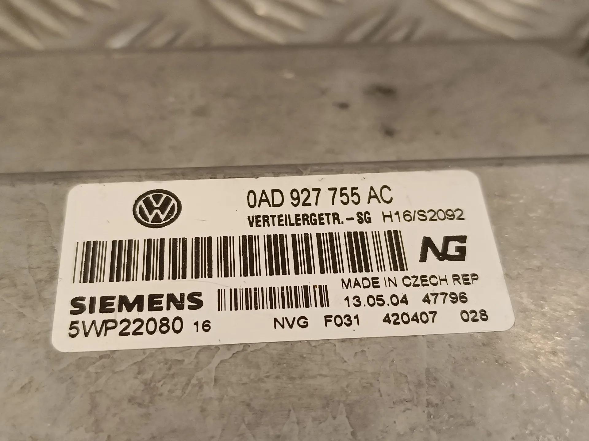 Centralita Cambio Automatico para Volkswagen Touareg (7La)