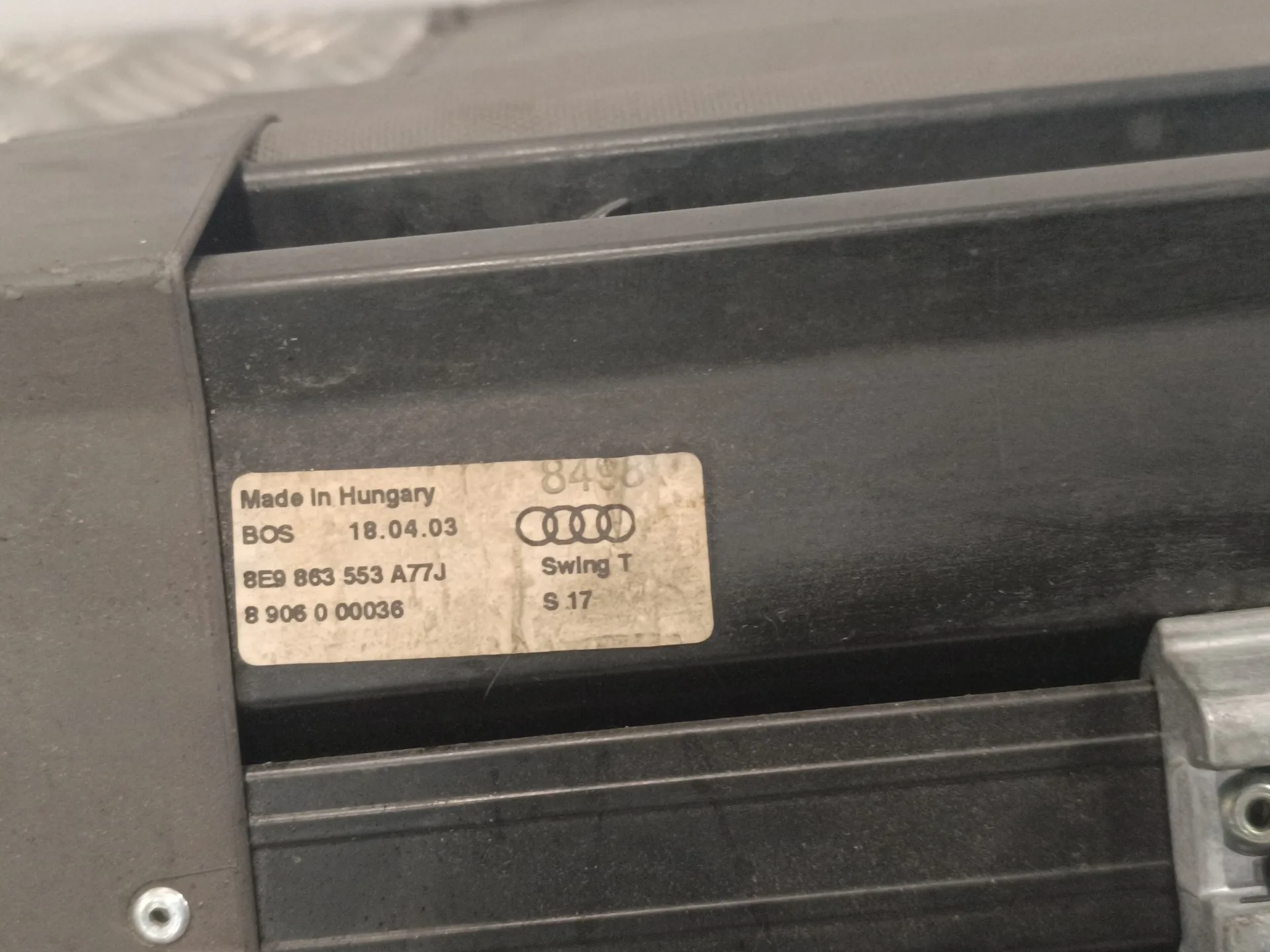 Bandeja Trasera para Audi A4 Avant (8E)