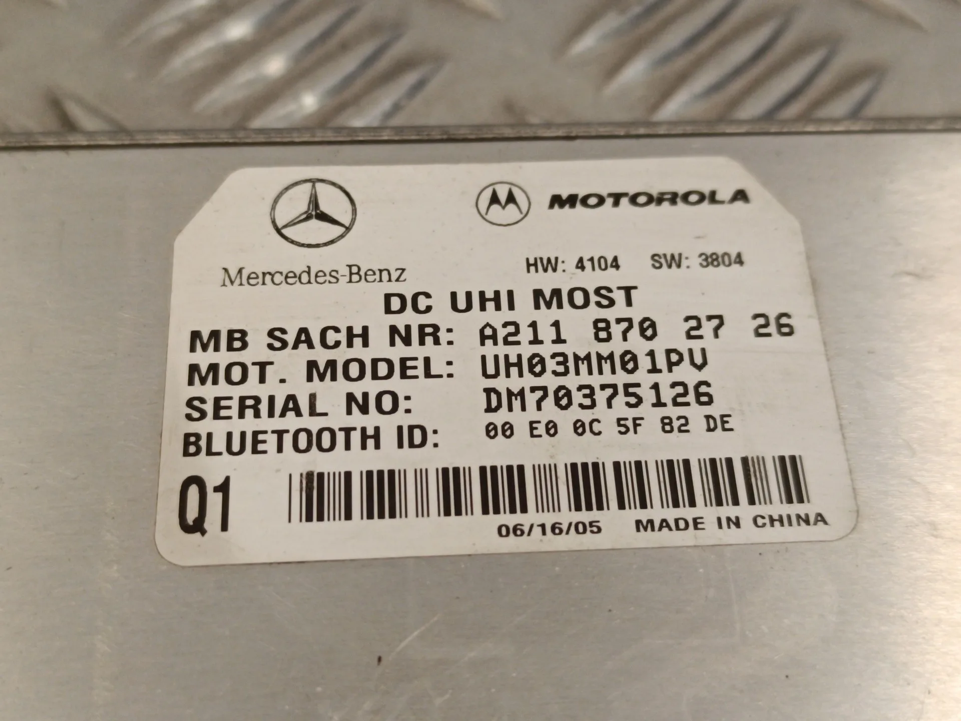 Modulo Electronico para Mercedes-Benz Clase E (W211) Berlina