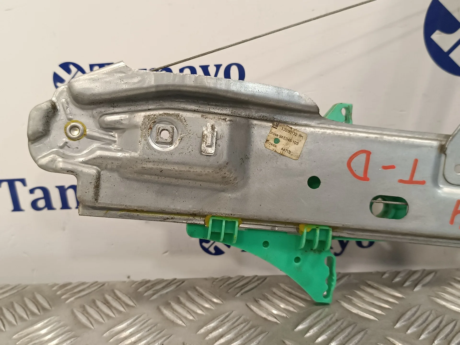 Elevalunas Trasero Derecho para Opel Astra J Lim.