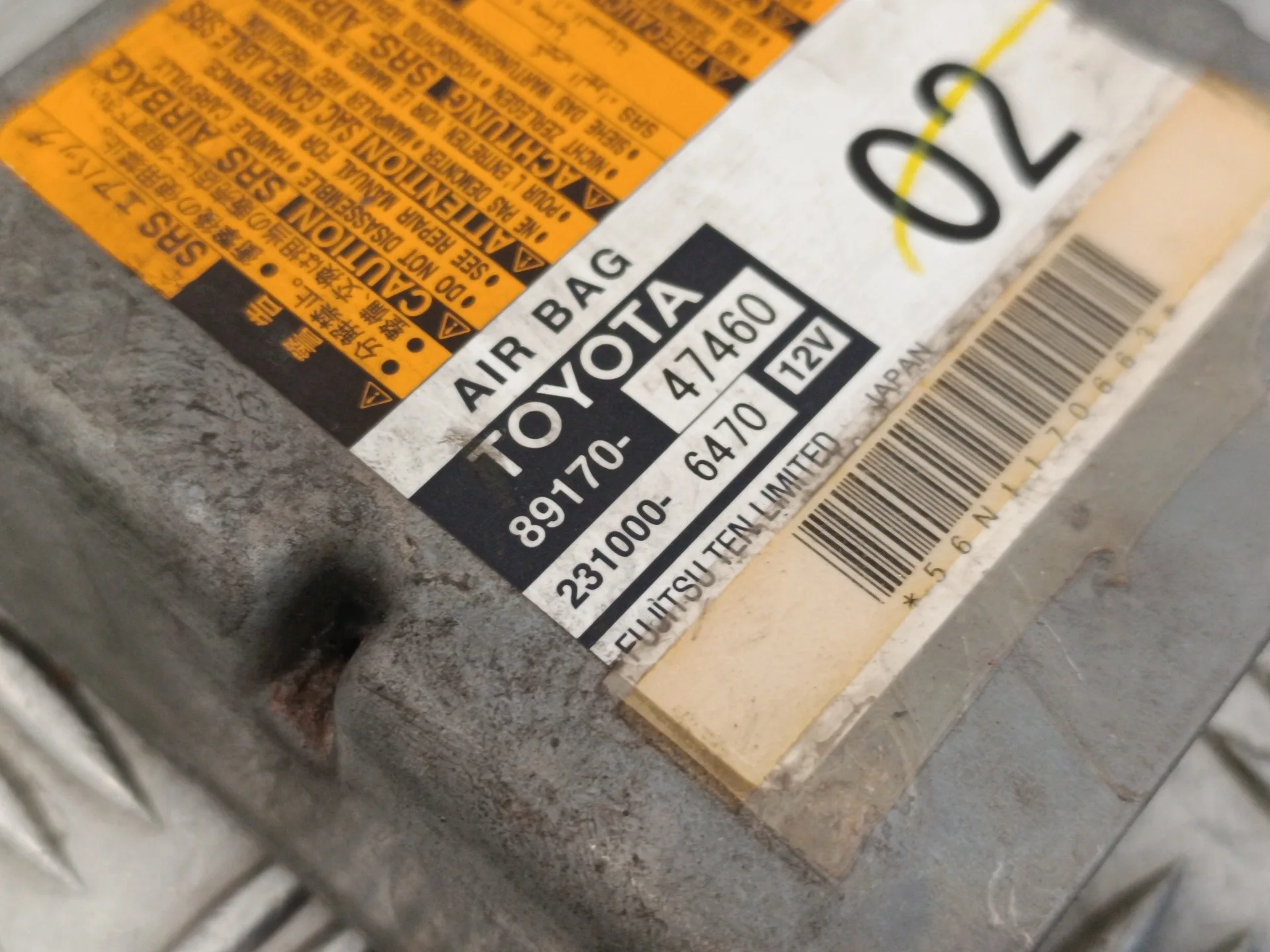 Centralita Airbag para Toyota Prius (Nhw30)