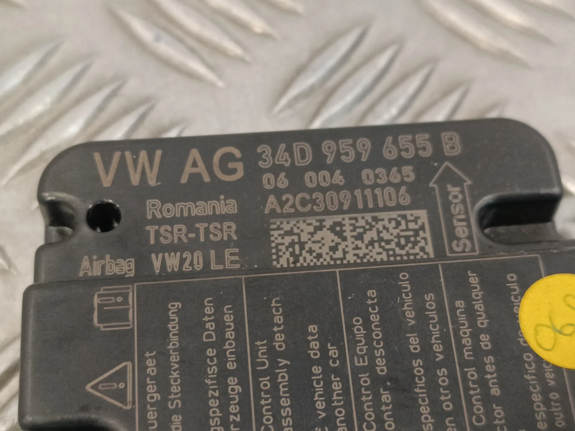 Centralita Airbag para Seat Toledo (Kg3)