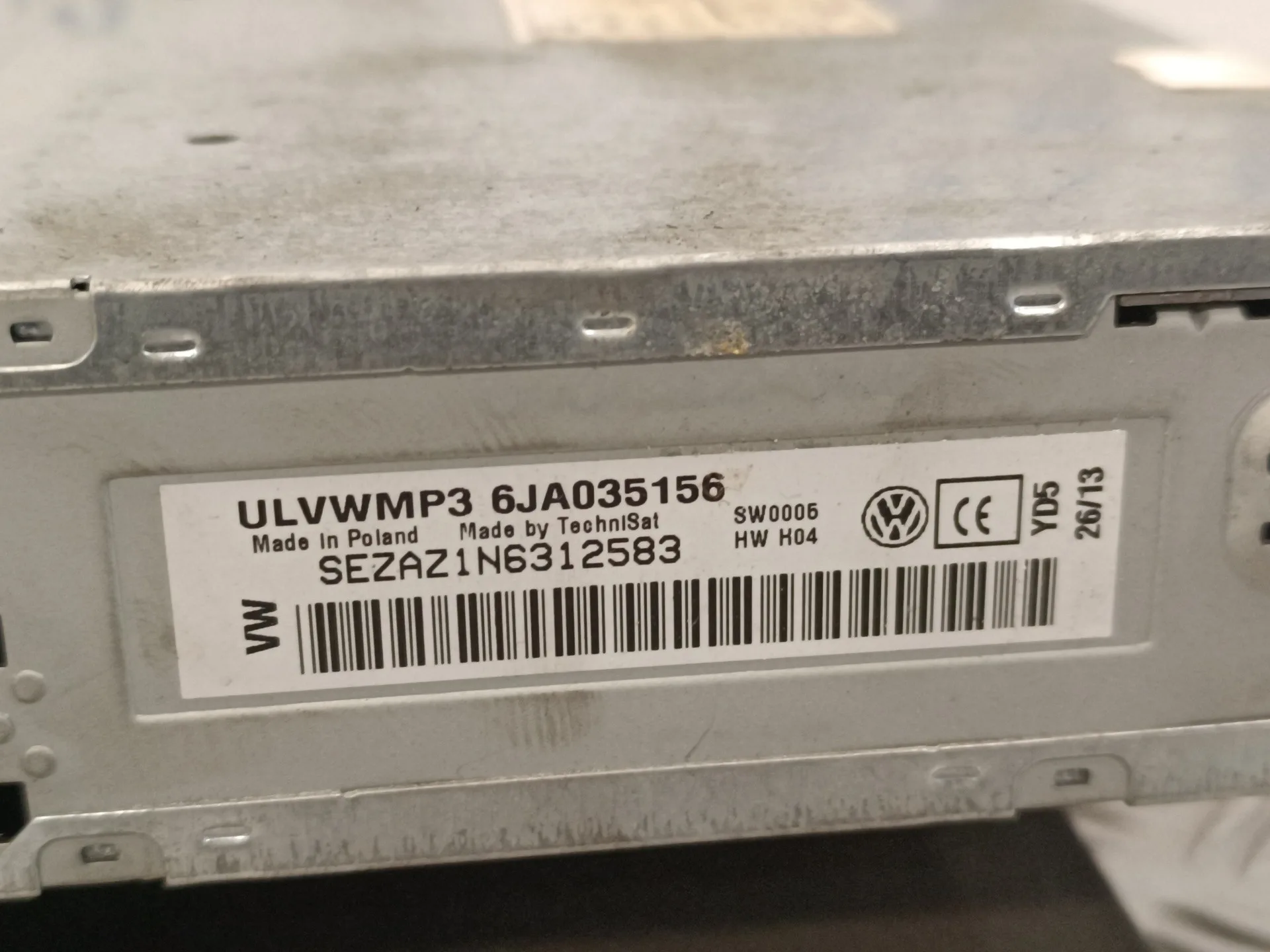 Sistema Audio / Radio Cd para Seat Toledo (Kg3)