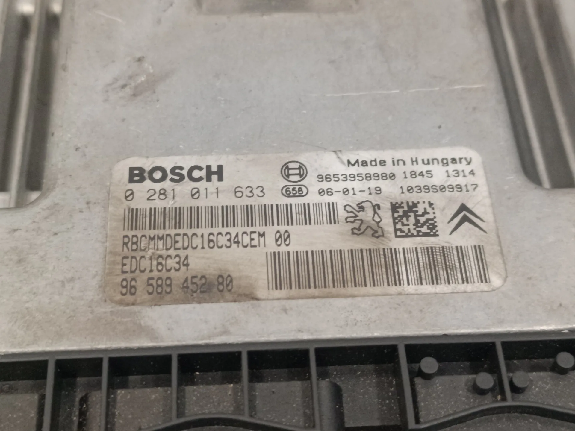 Centralita Motor Uce para Peugeot 407
