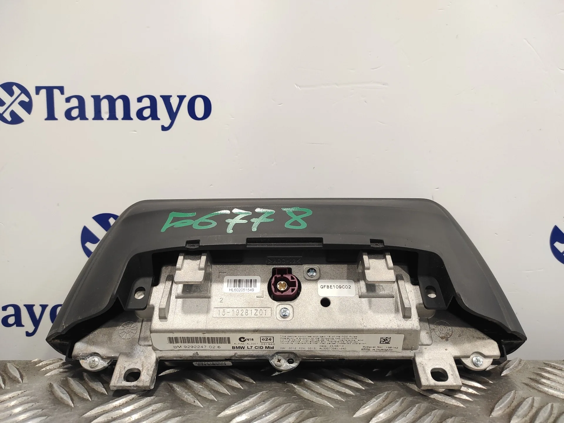 Pantalla Multifuncion para Bmw Serie 3 Lim. (F30)