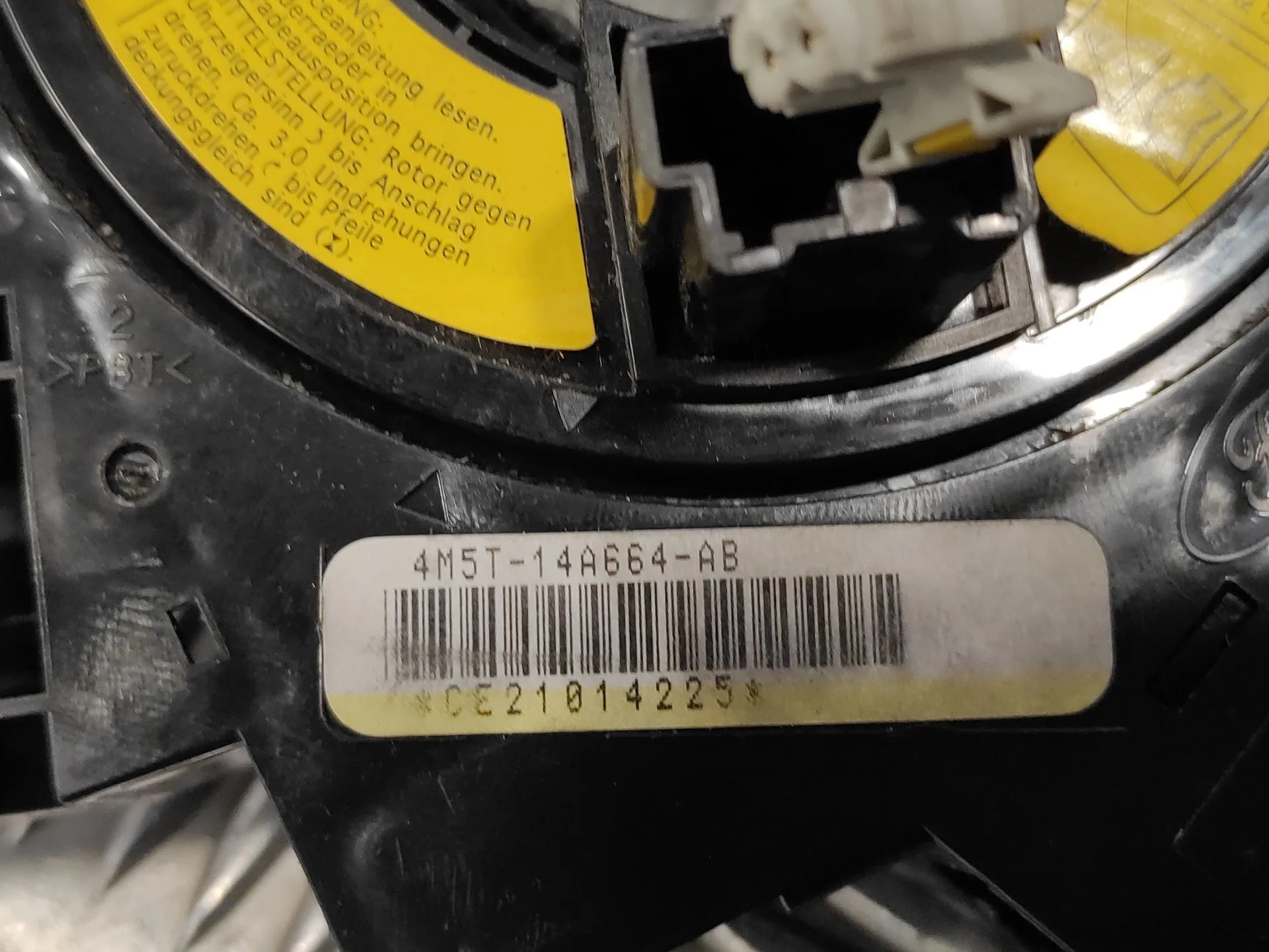 Anillo Airbag para Ford Kuga (Cbv)