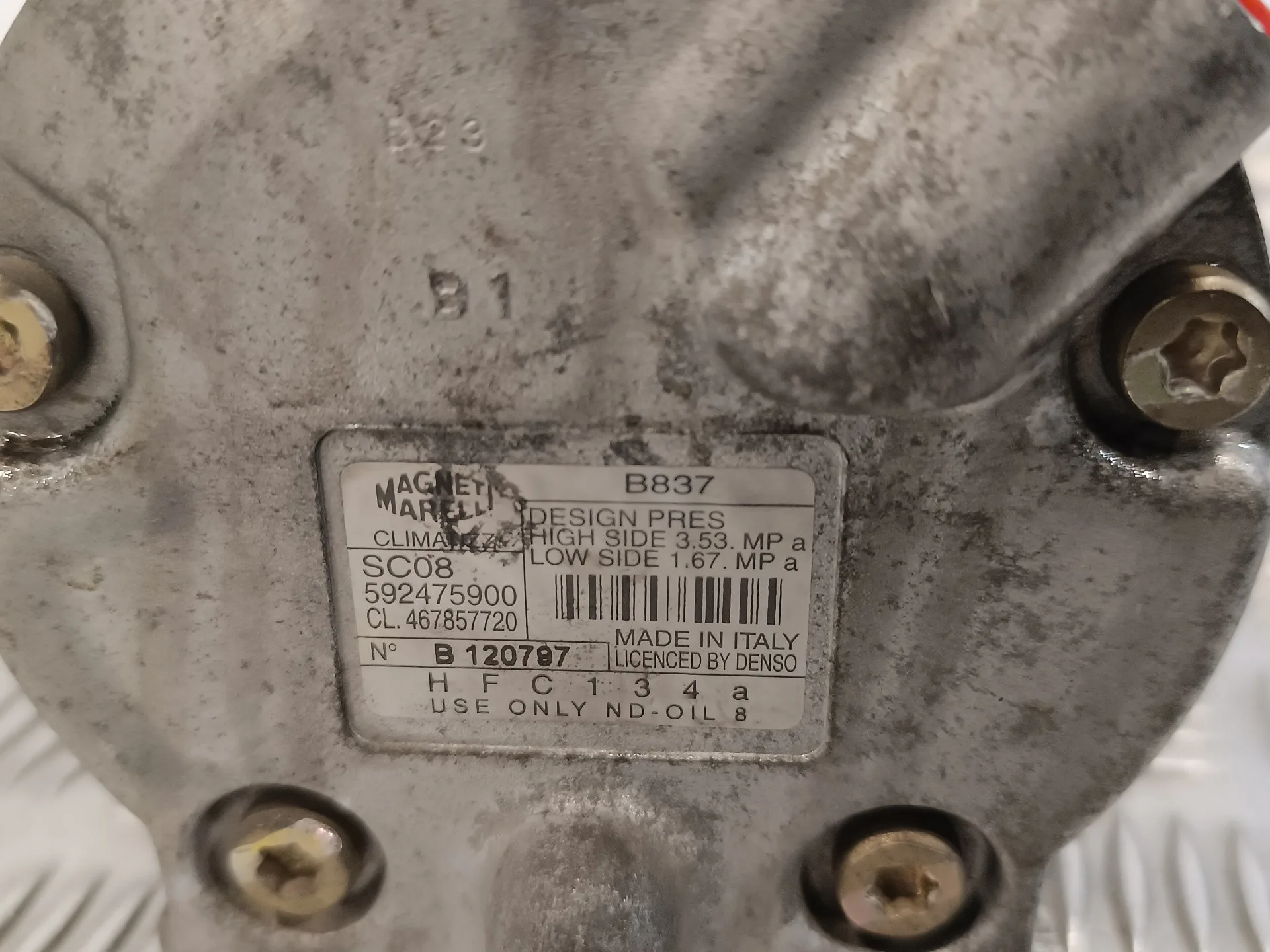 Compresor Aire Acondicionado para Fiat Punto Berlina (188)
