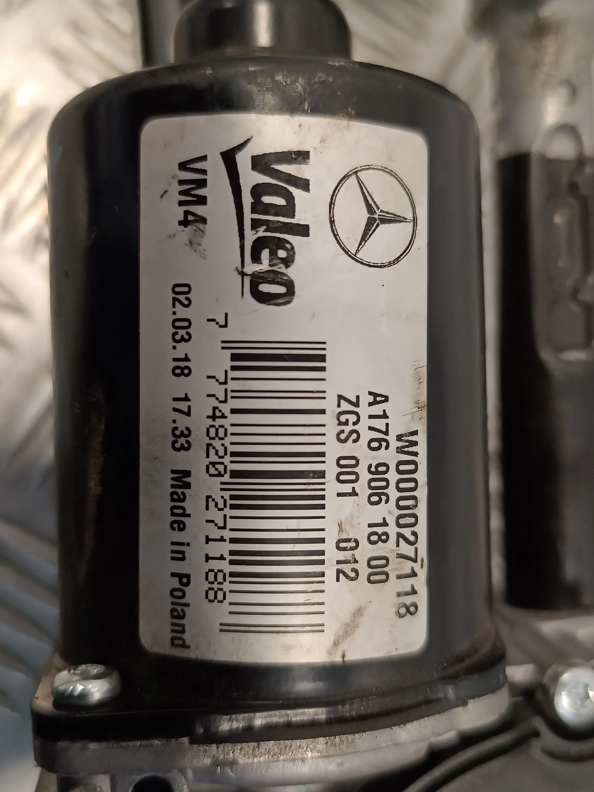 Motor Limpia Delantero para Mercedes-Benz Clase A (W176)