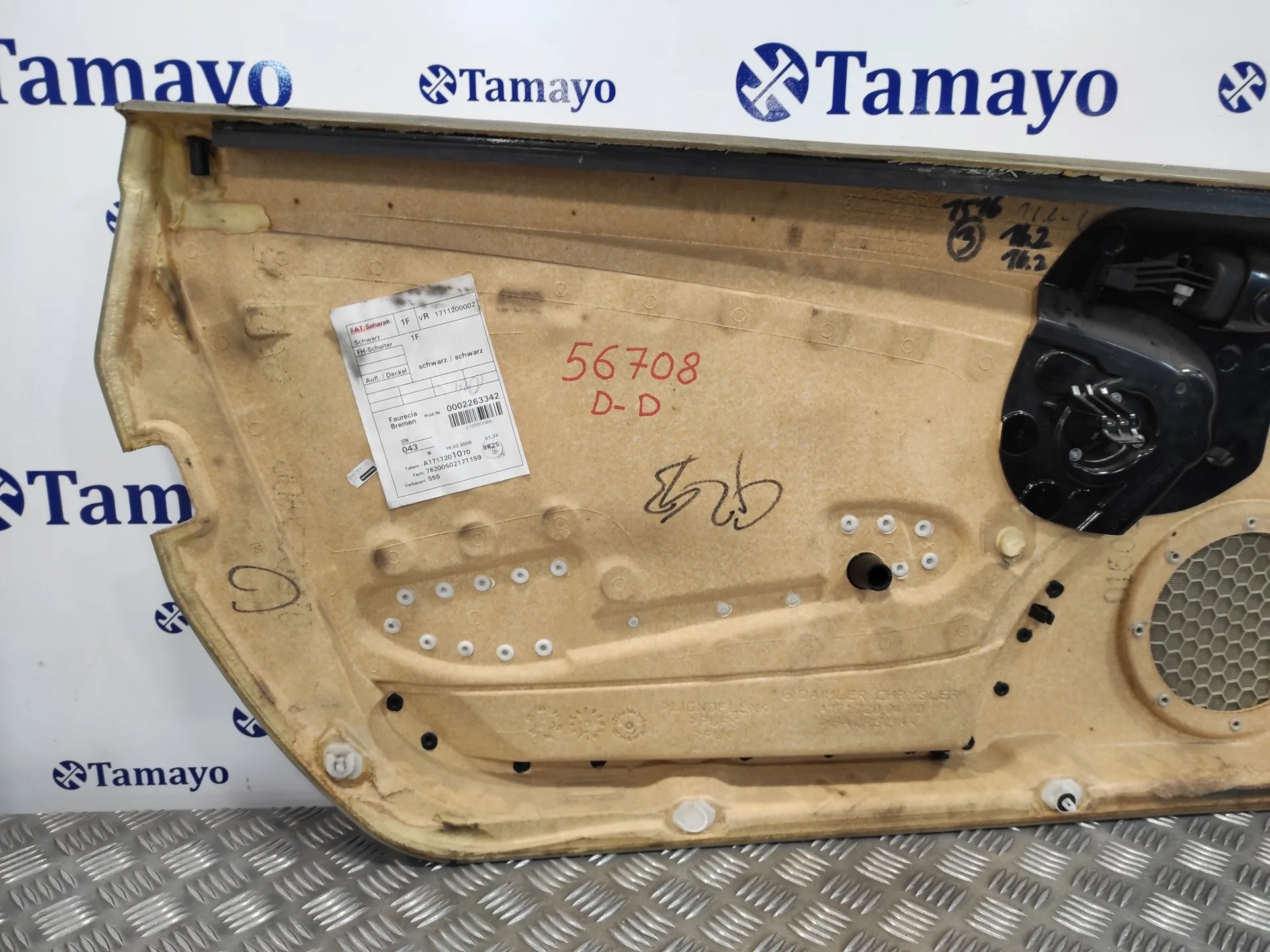 Guarnecido Puerta Delantera Derecha para Mercedes-Benz Clase Slk (W171) Roadster