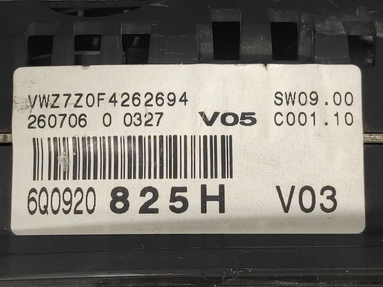Cuadro Instrumentos para Volkswagen Polo (9N3)