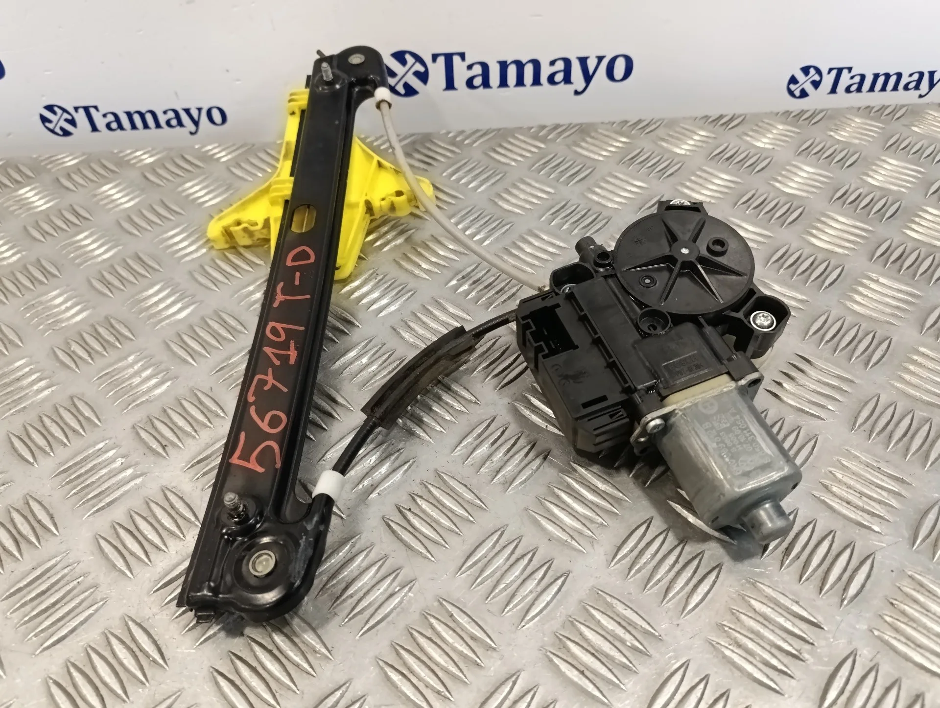 Elevalunas Trasero Derecho para Volkswagen Polo (6R1)