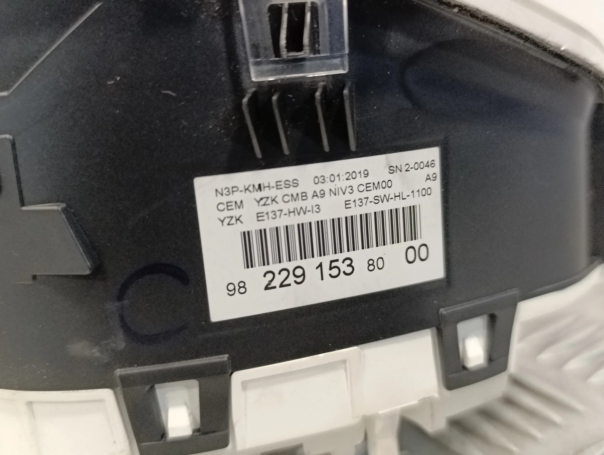 Cuadro Instrumentos para Peugeot 208