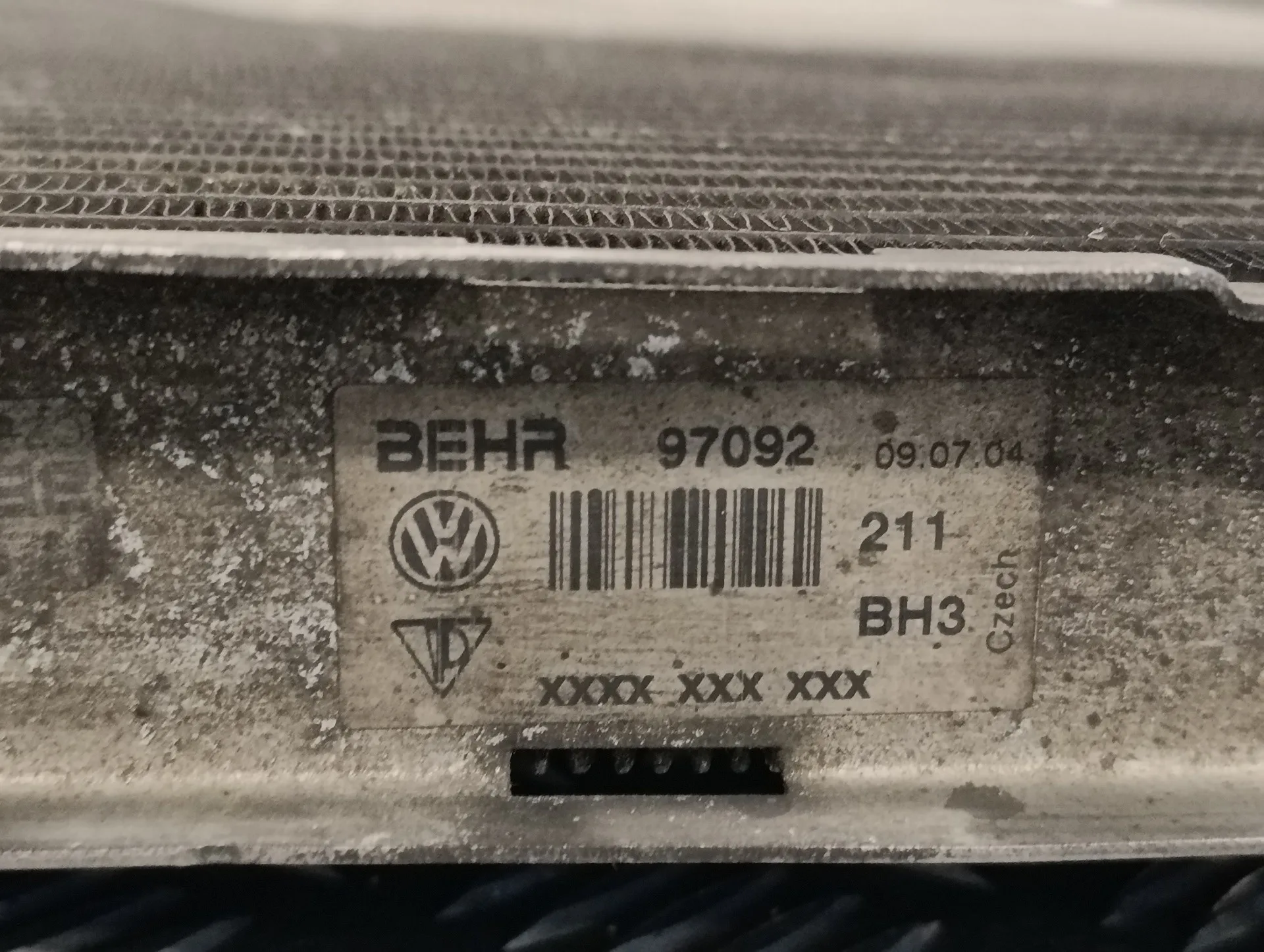 Radiador Agua para Volkswagen Touareg (7La)