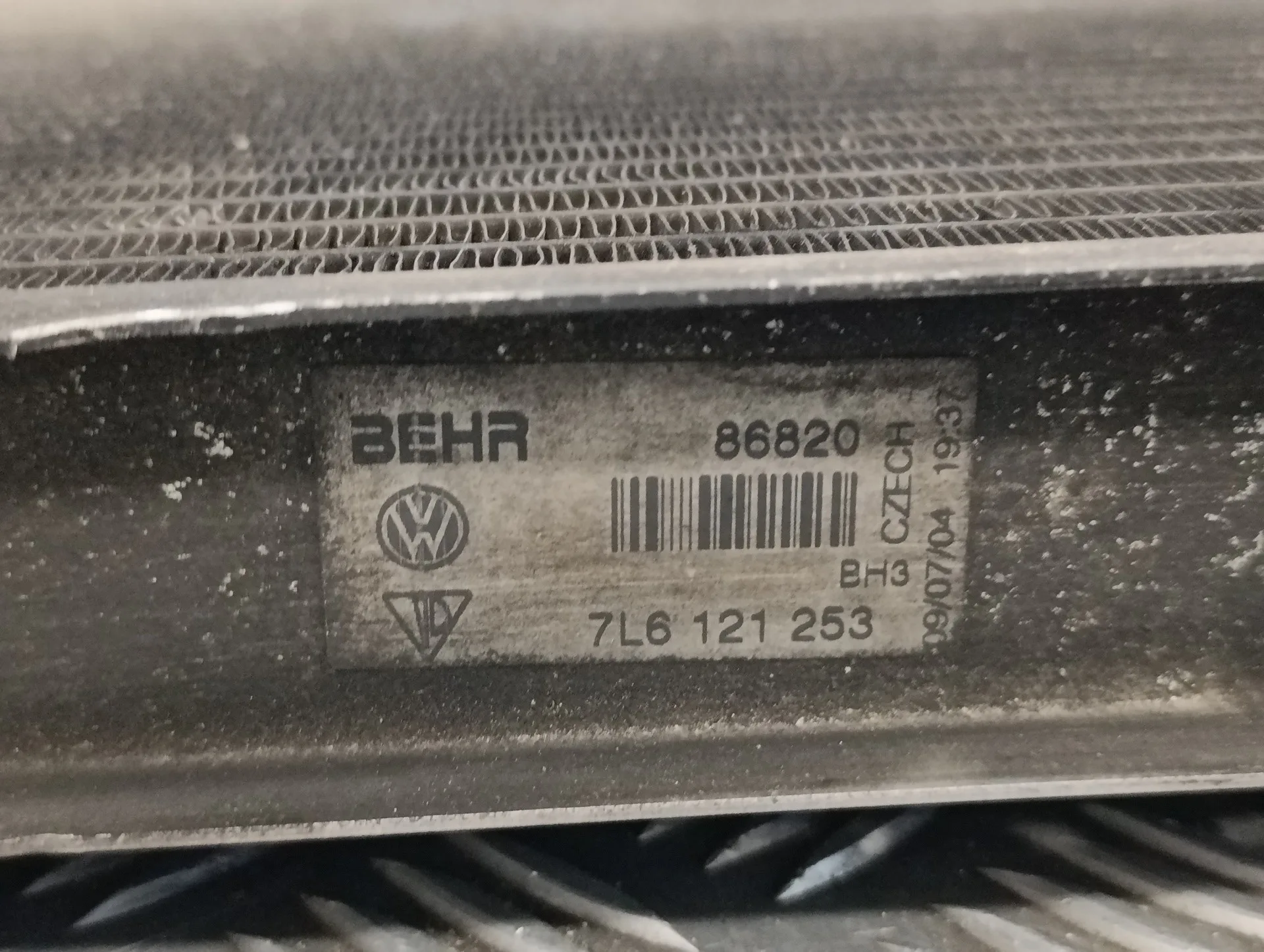 Radiador Agua para Volkswagen Touareg (7La)