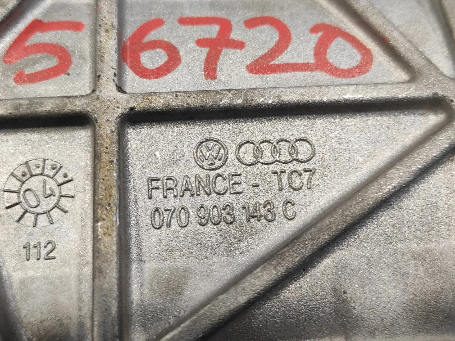 Soporte Alternador para Volkswagen Touareg (7La)