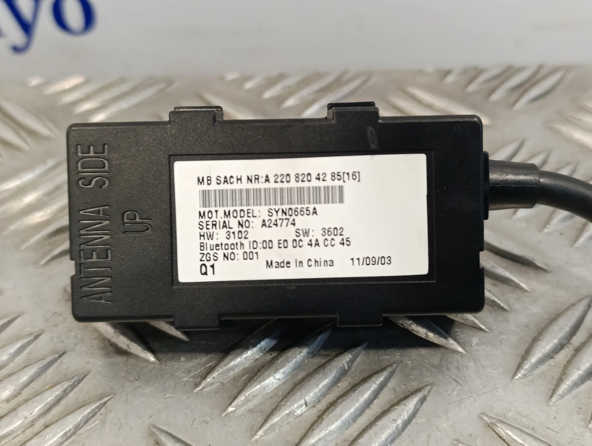 Centralita Bluetooth para Mercedes-Benz Clase S (W220) Berlina